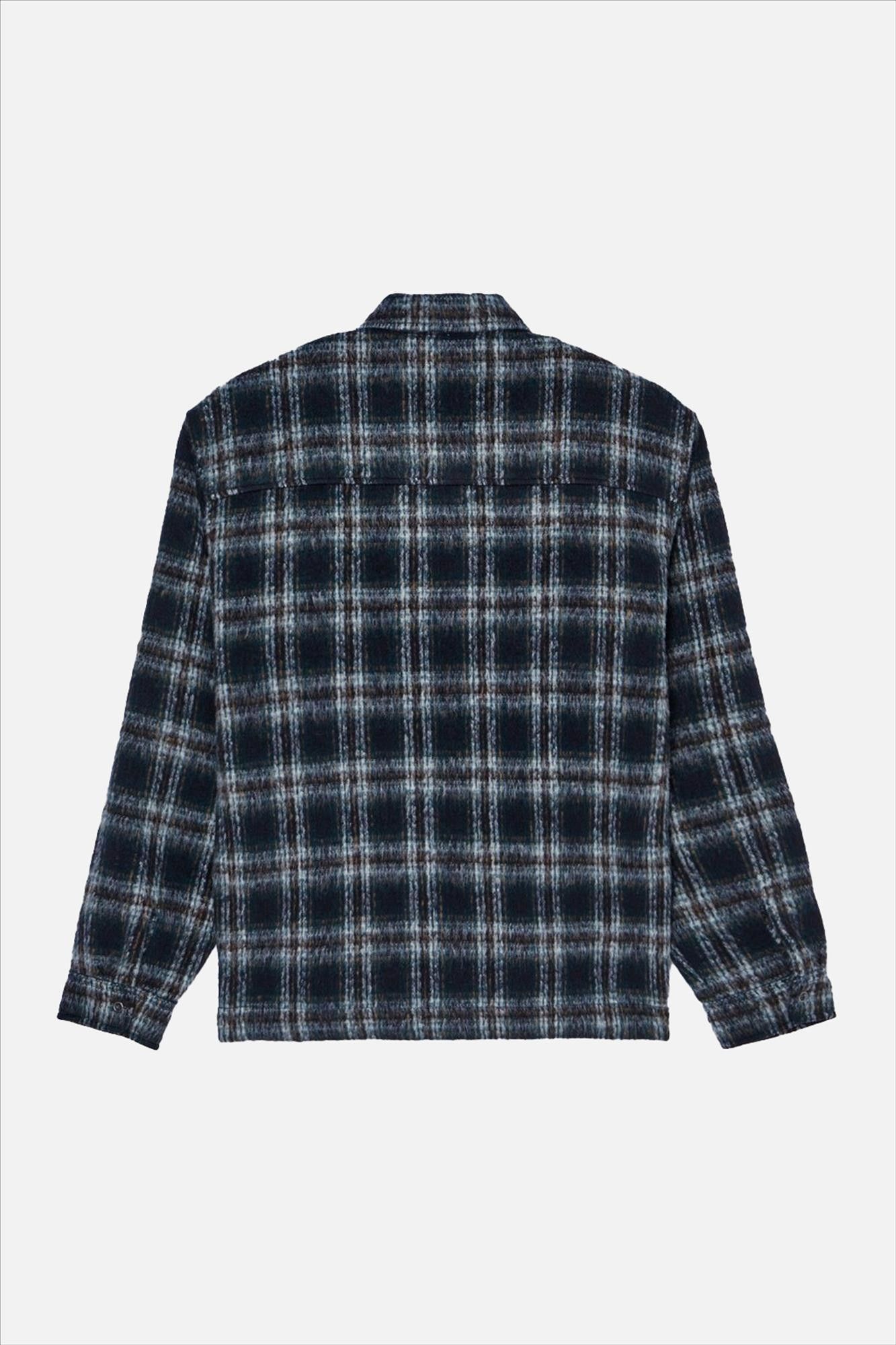 Element - Donkerblauw Fuzzy Check jasje
