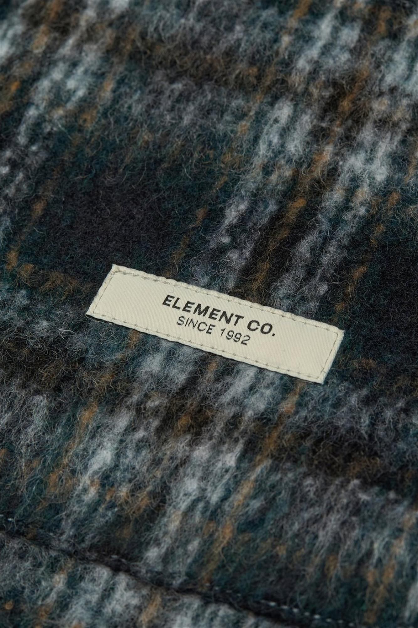 Element - Donkerblauw Fuzzy Check jasje