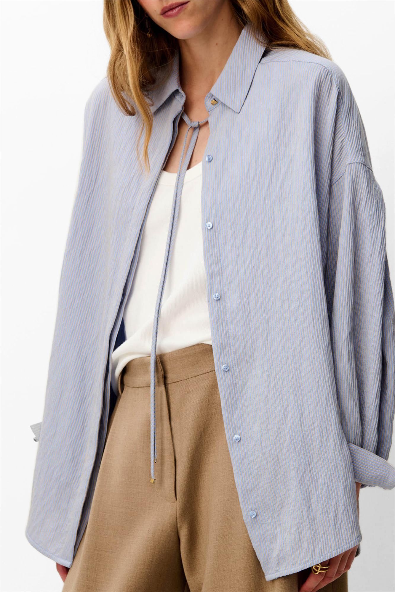 Sessùn - Lichtblauwe Liza blouse