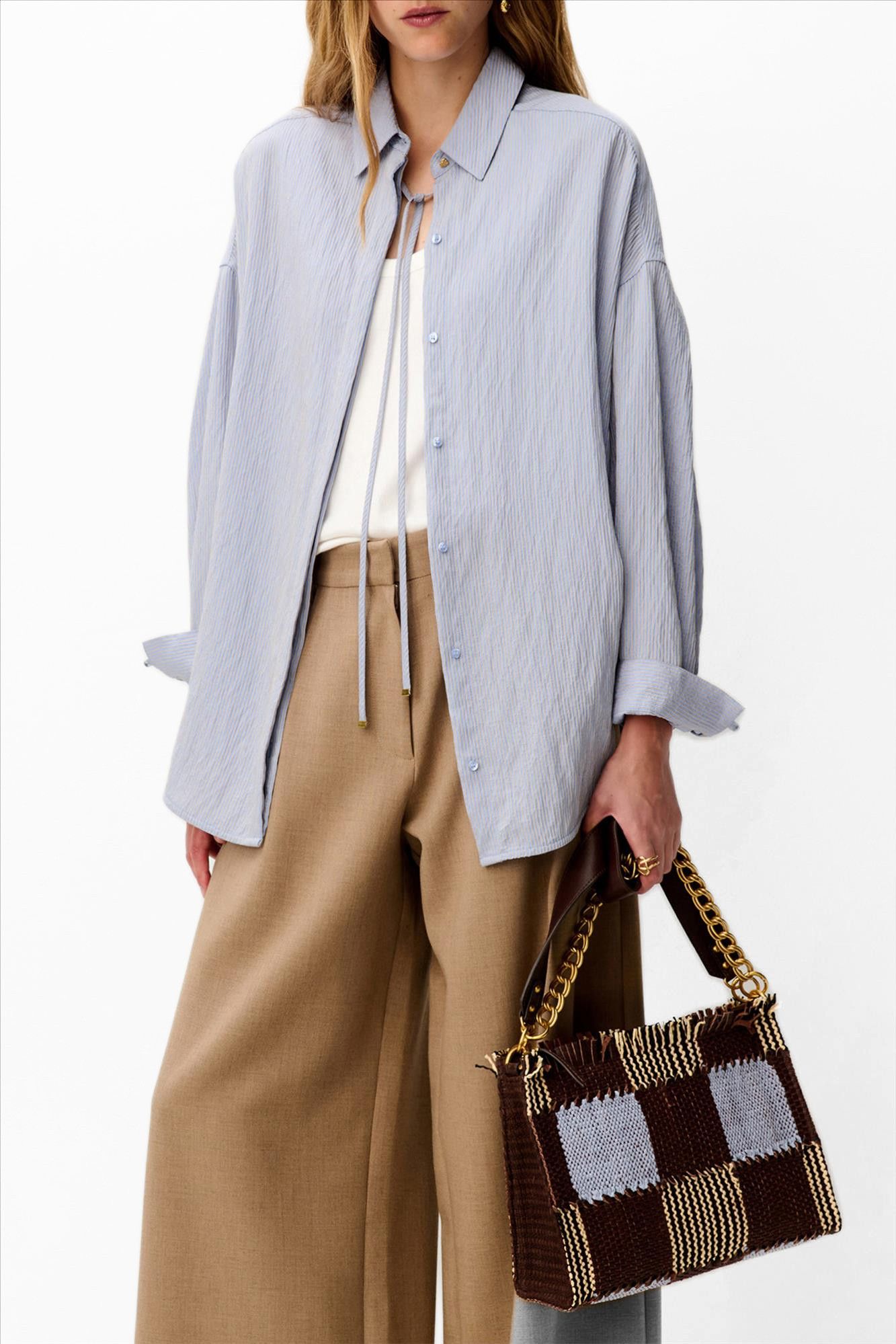 Sessùn - Lichtblauwe Liza blouse