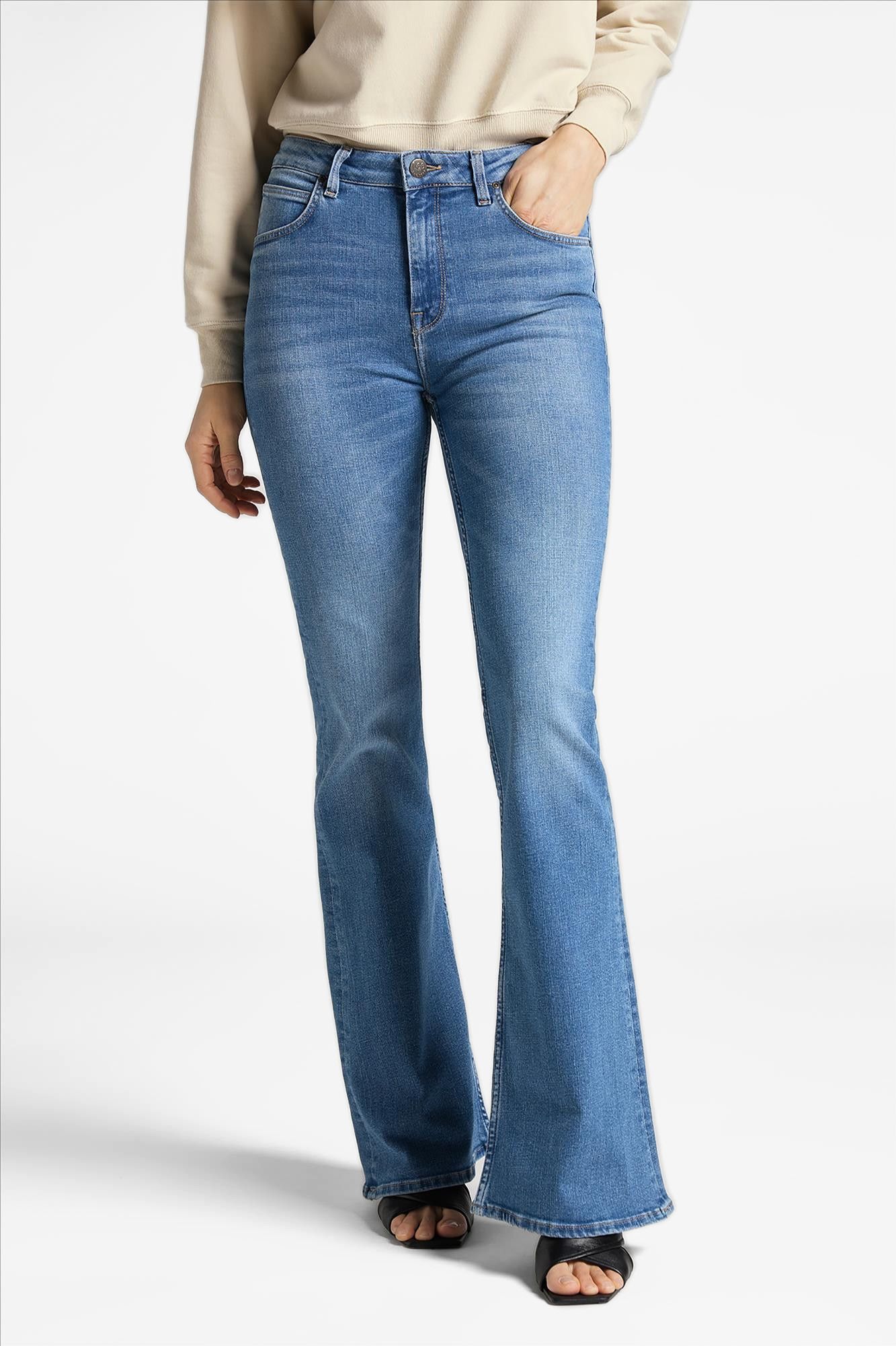 Lee - Lichtblauwe Breese flared jeans
