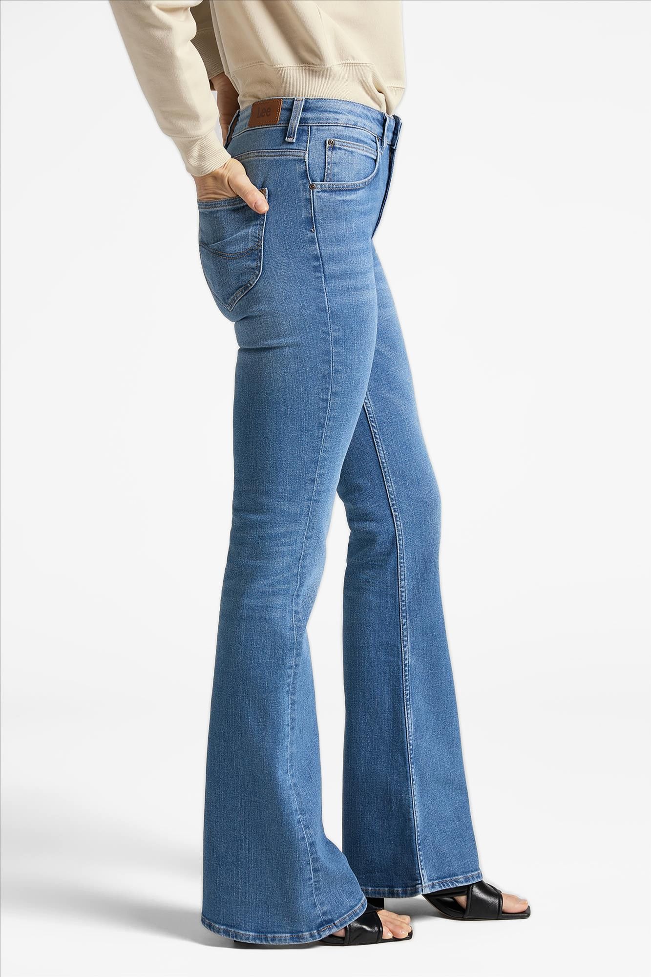 Lee - Lichtblauwe Breese flared jeans