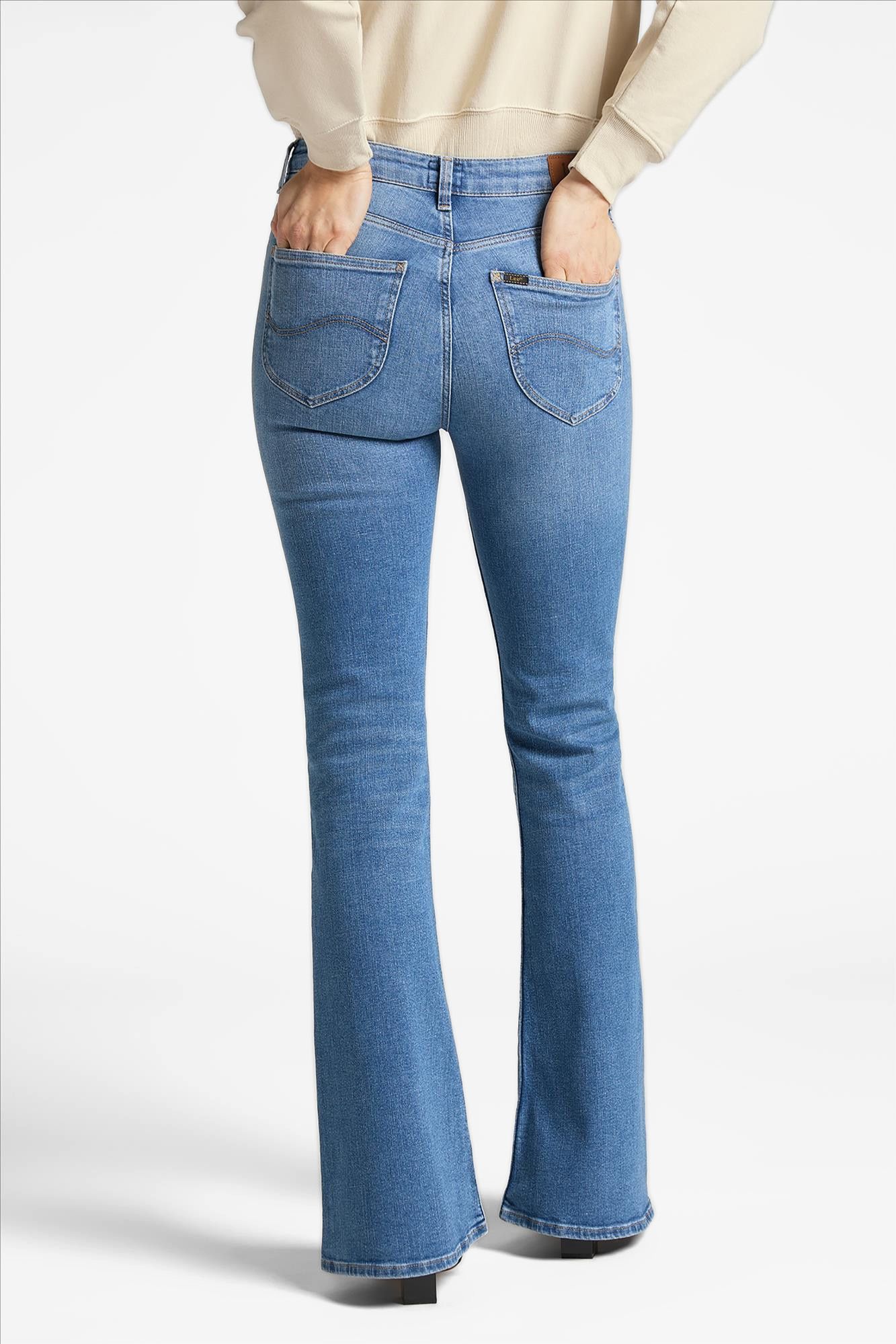 Lee - Lichtblauwe Breese flared jeans