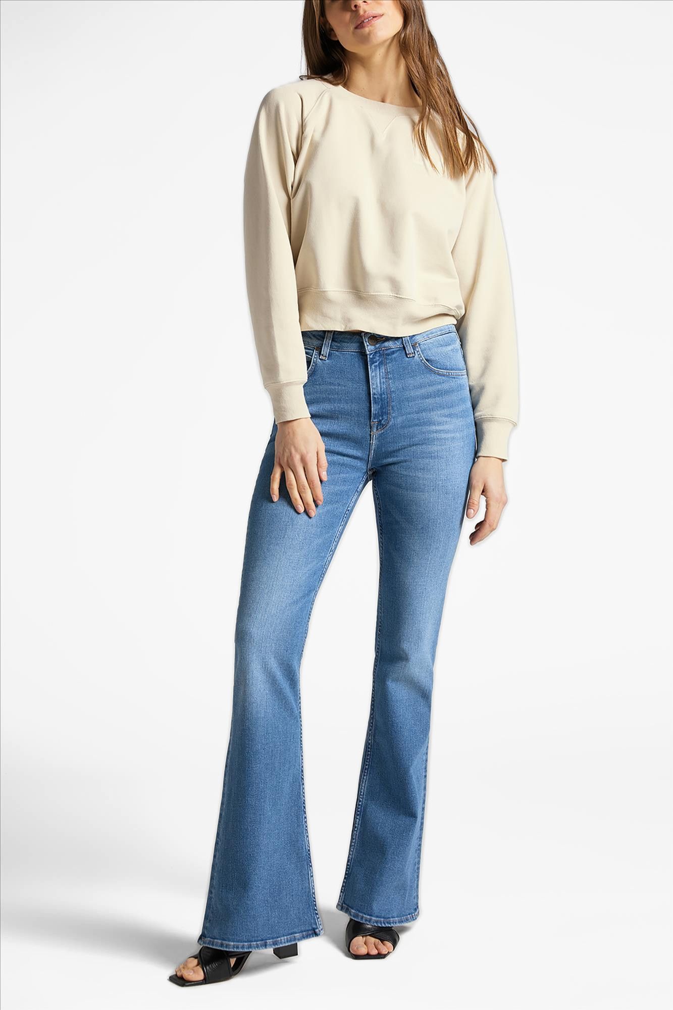 Lee - Lichtblauwe Breese flared jeans