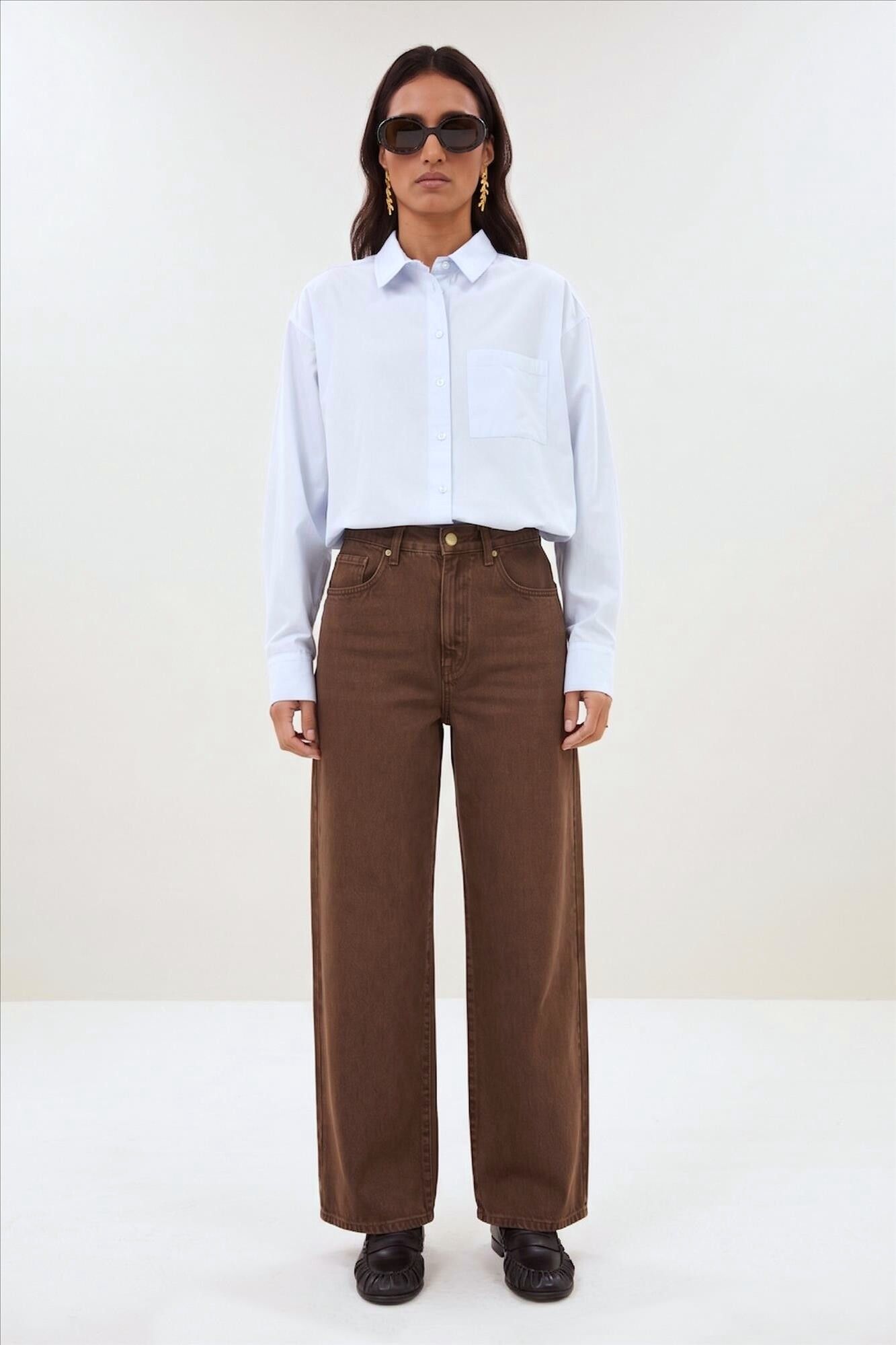 BY BAR - Lichtblauwe Lise Chambray blouse