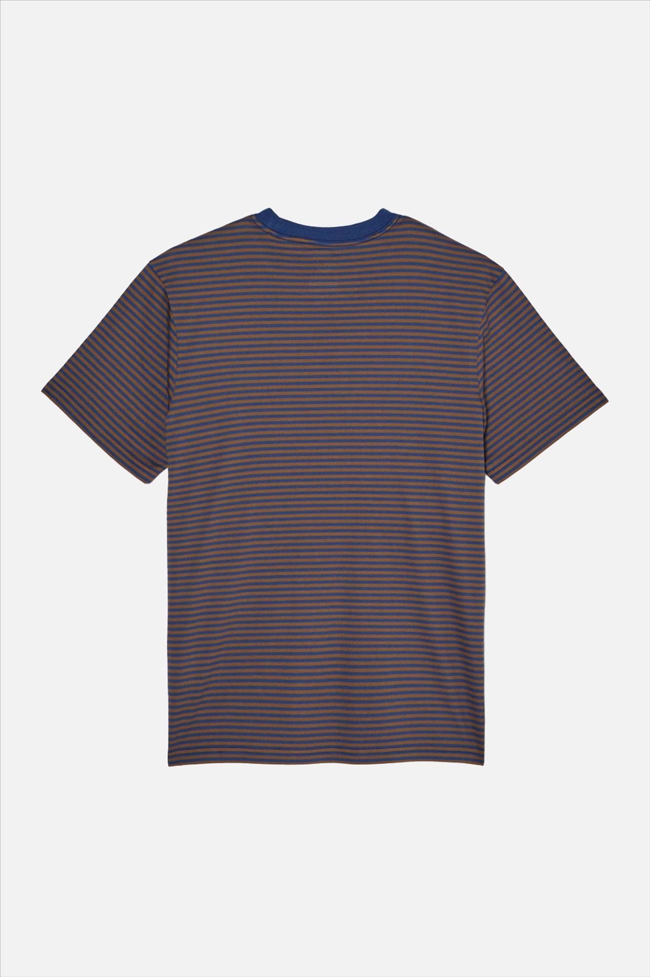 Element - Blauw-Bruine Icon Embroidery T-shirt