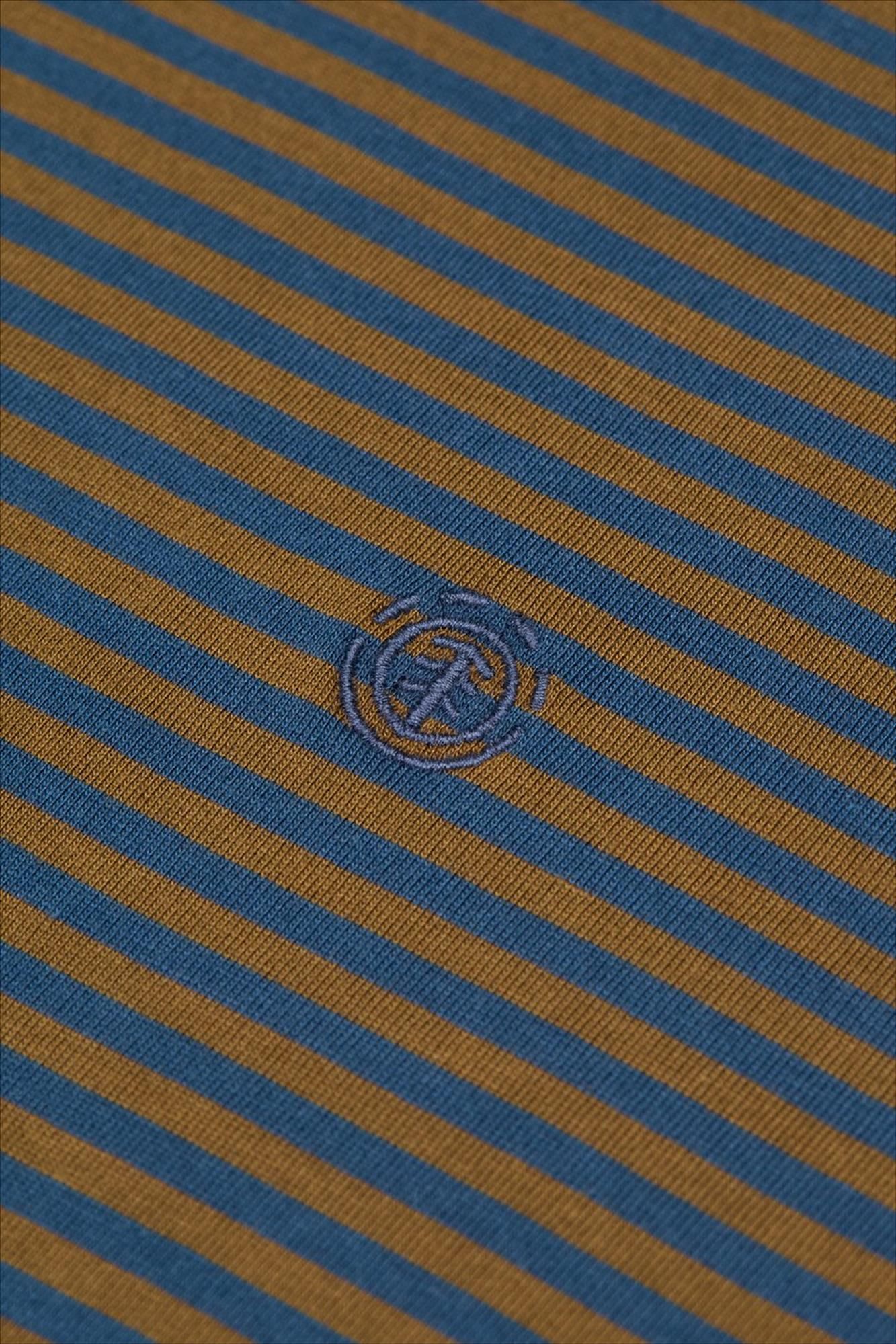 Element - Blauw-Bruine Icon Embroidery T-shirt