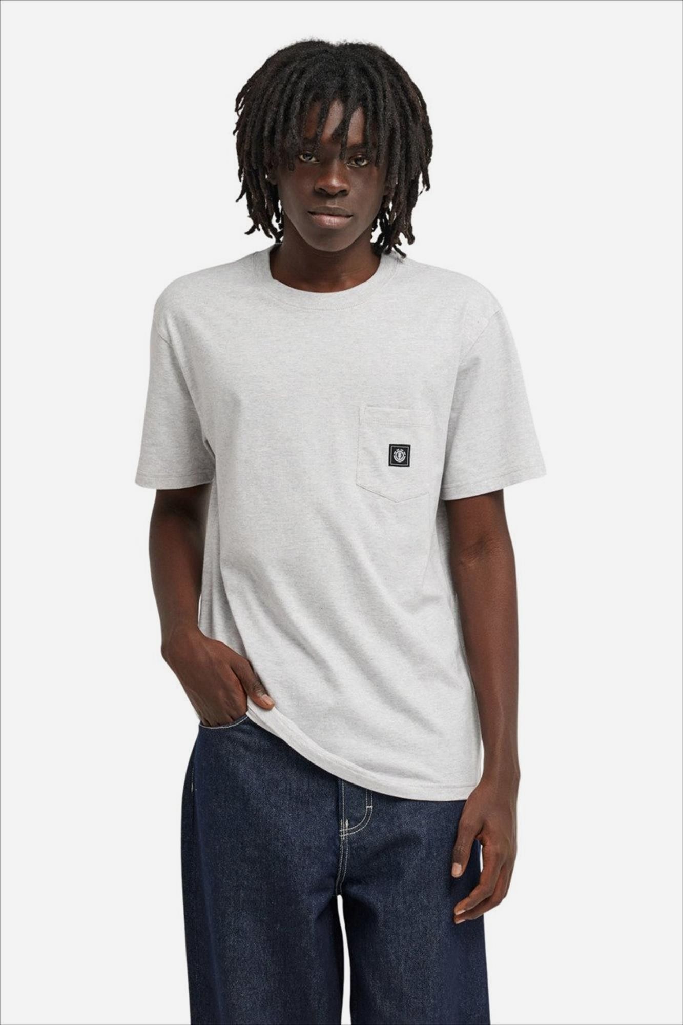 Element - Grijze Icon Label Pocket T-shirt