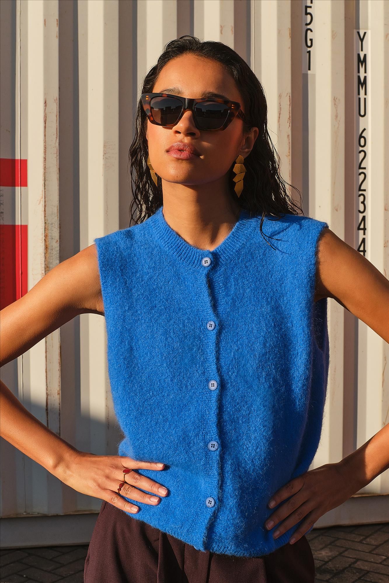 BY BAR - Blauwe Meya spencer