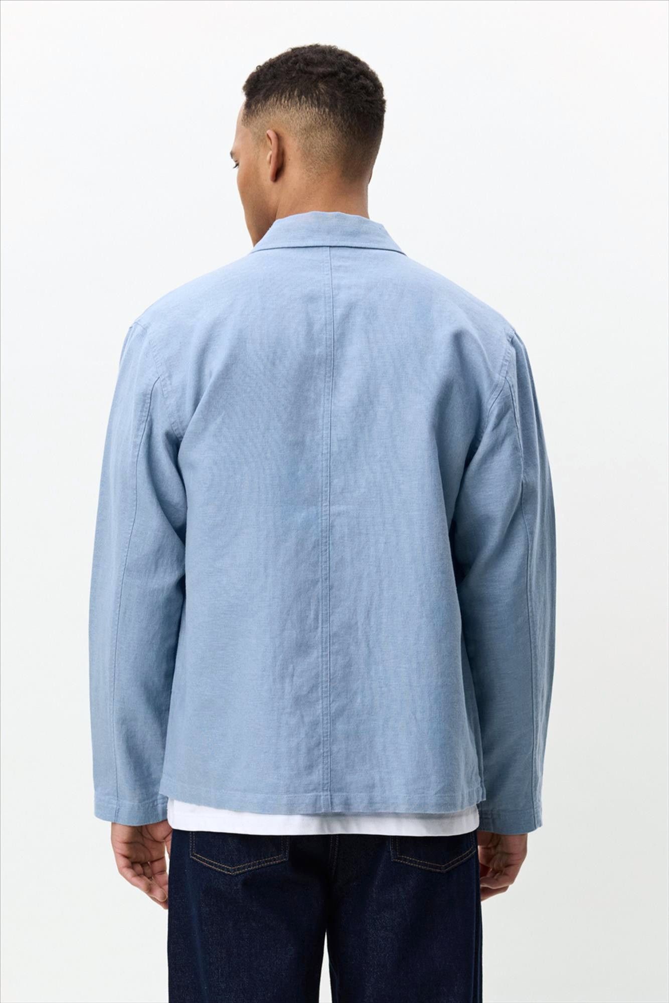 LES DEUX  - Lichtblauw Linen overhemd