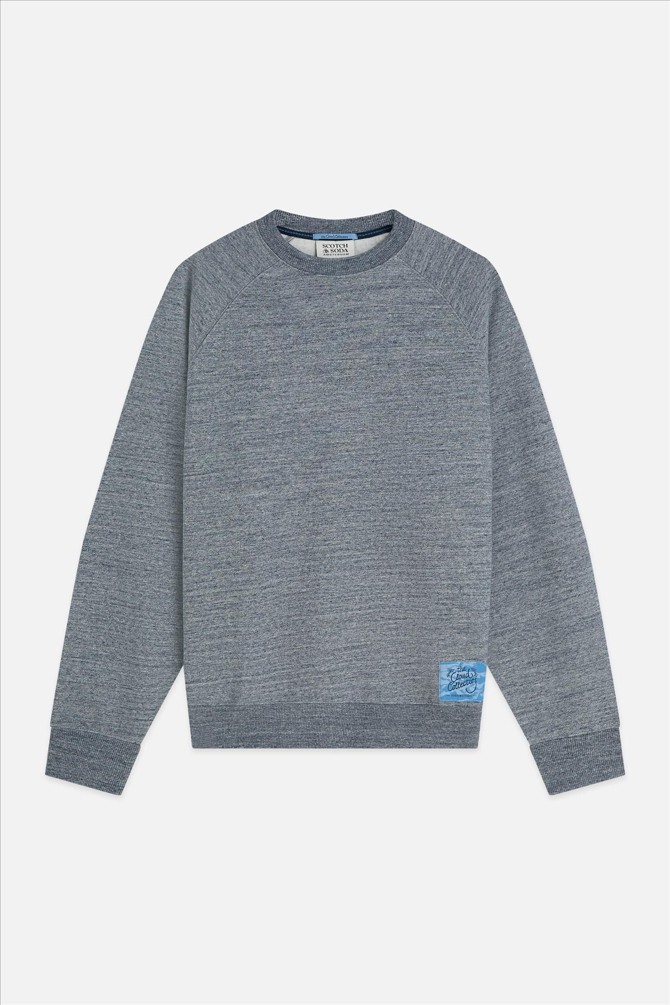 Scotch & Soda - Donkerblauw-Grijze Melange sweater
