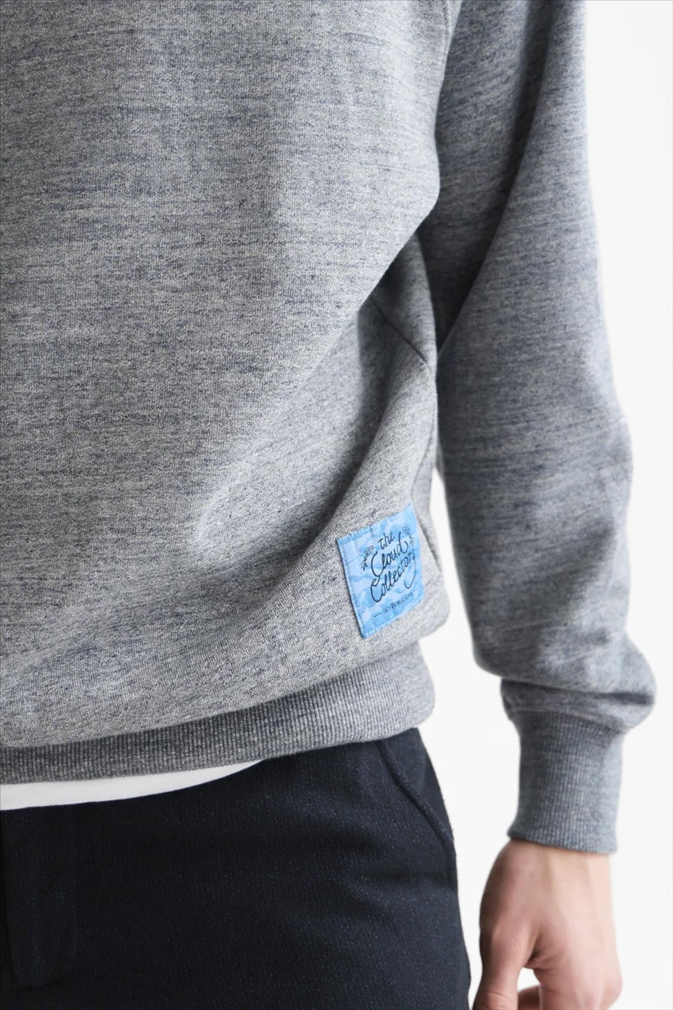 Scotch & Soda - Donkerblauw-Grijze Melange sweater