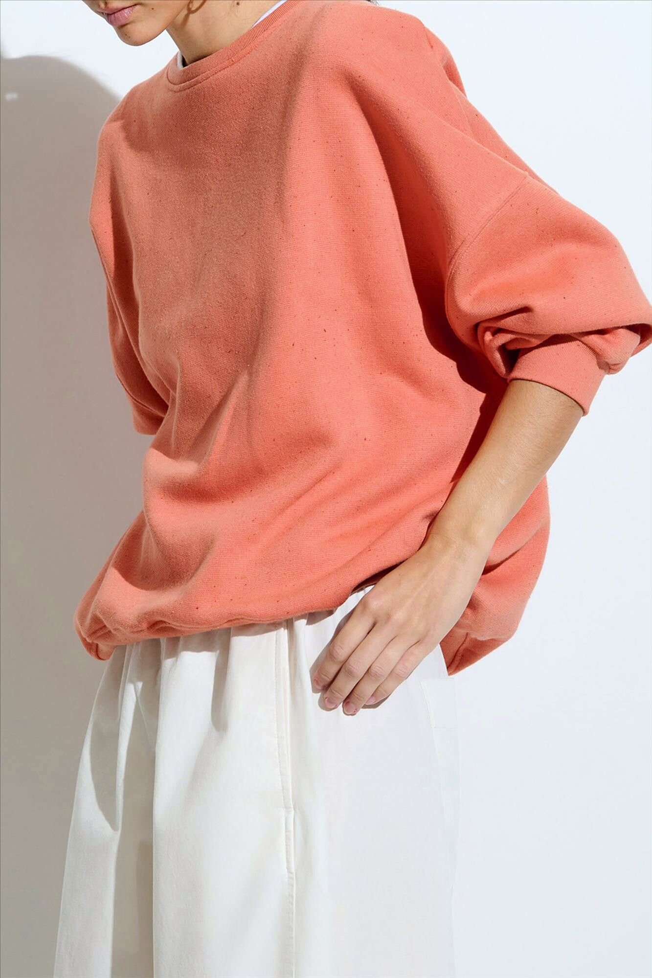Sessùn - Lichtoranje Chebbi sweater