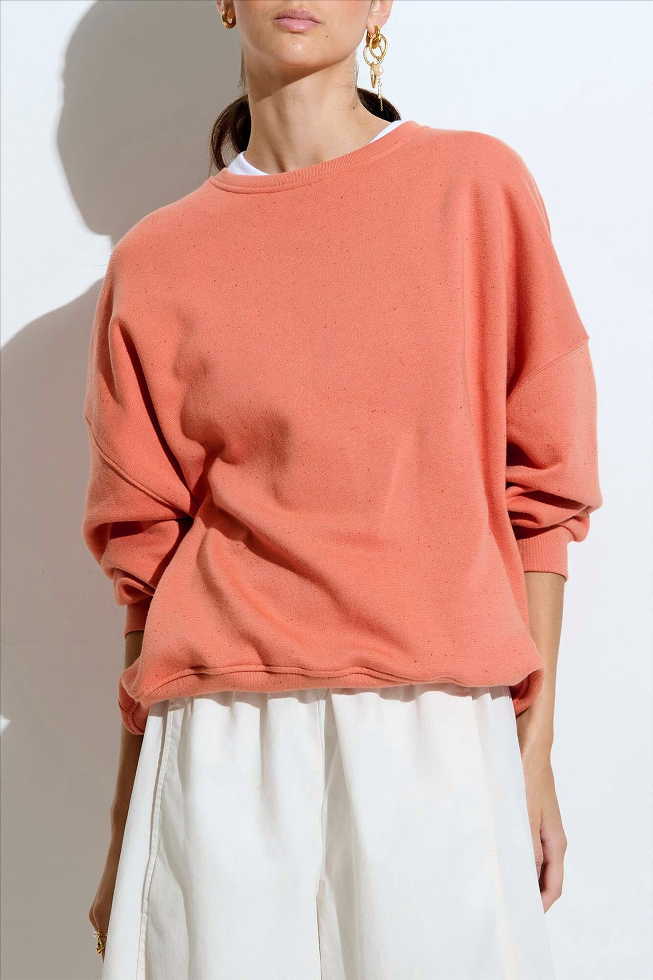 Sessùn - Lichtoranje Chebbi sweater