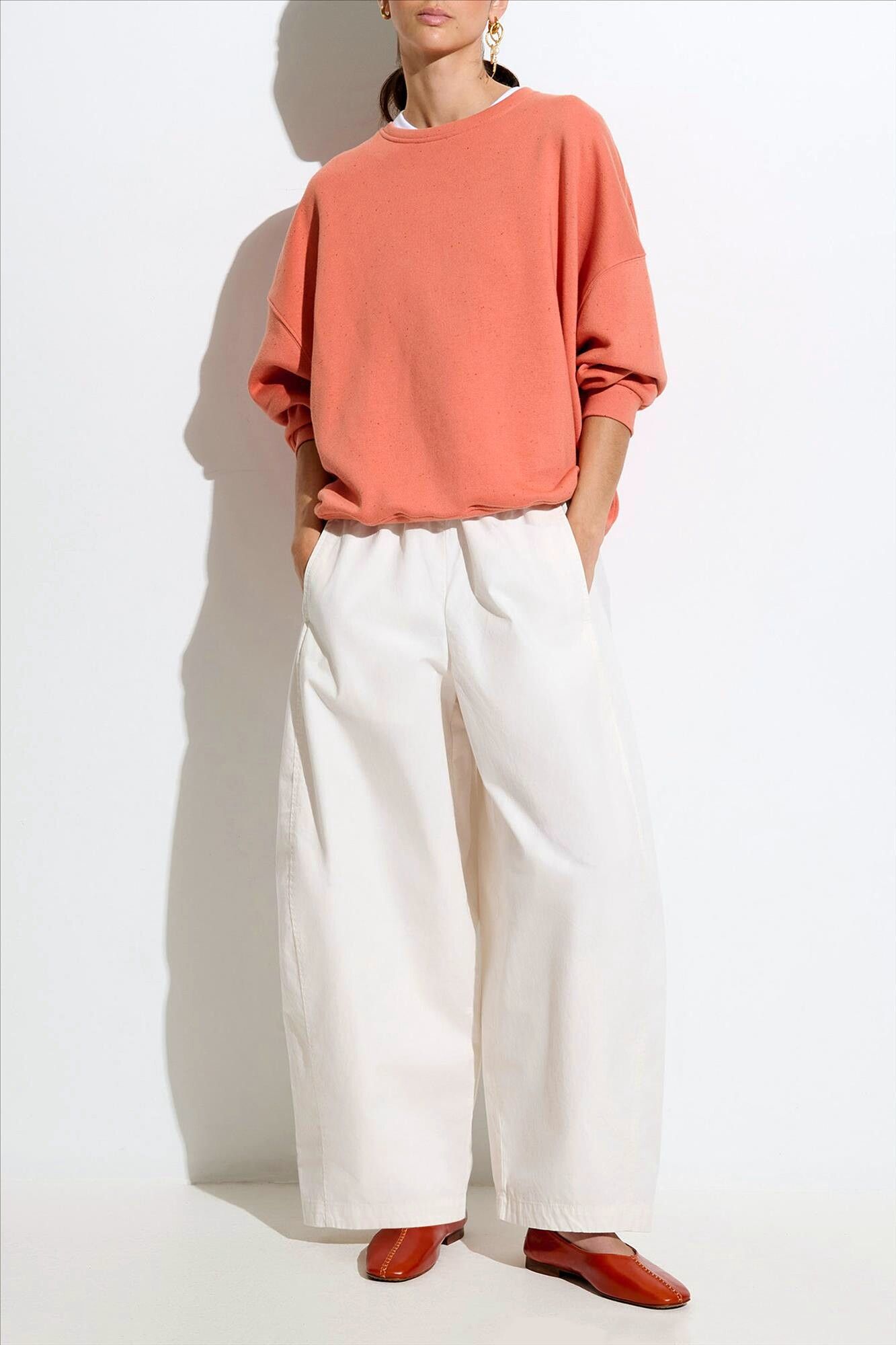 Sessùn - Lichtoranje Chebbi sweater