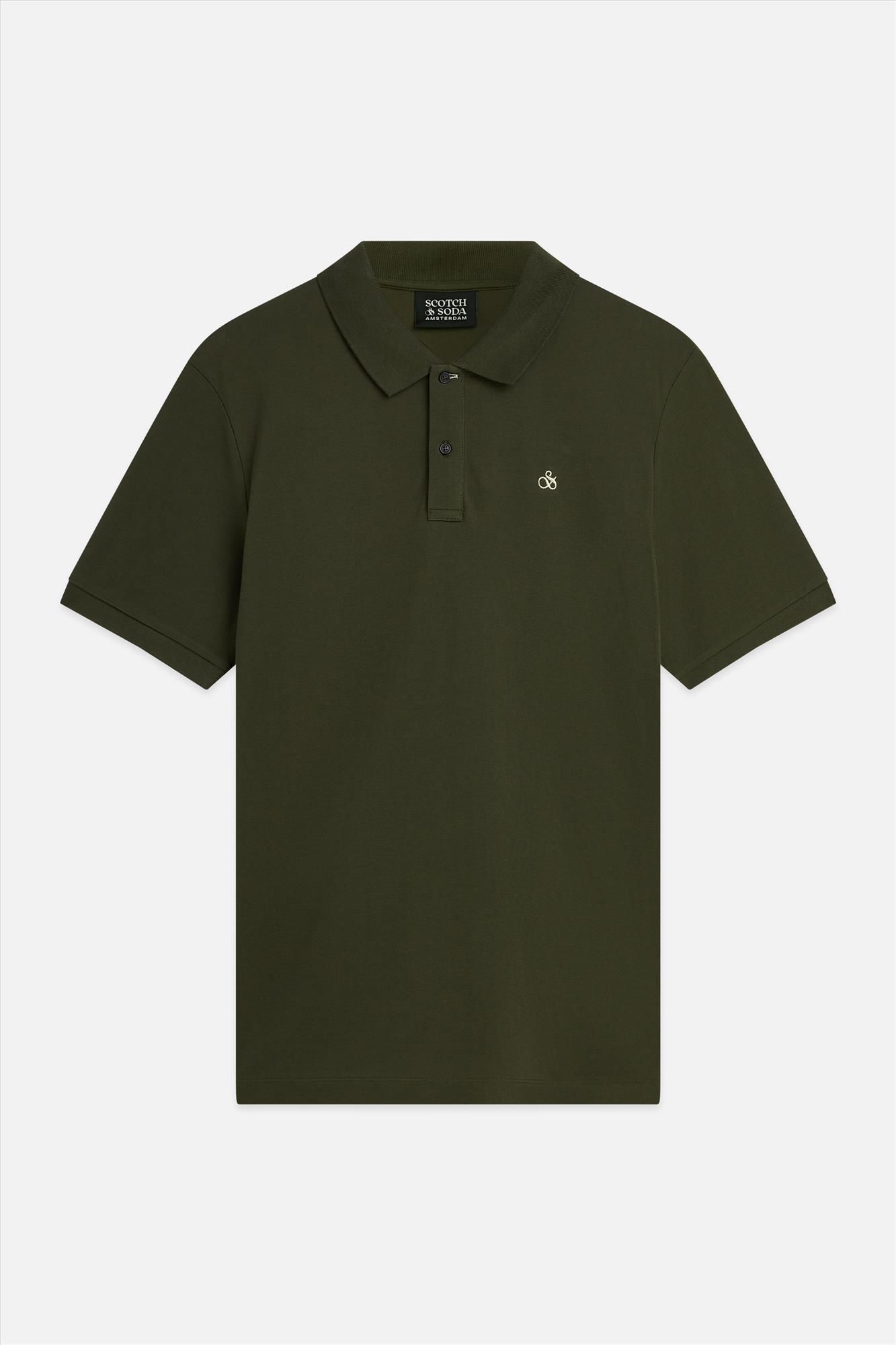 Scotch & Soda - Kaki Seasonal Essentials polo