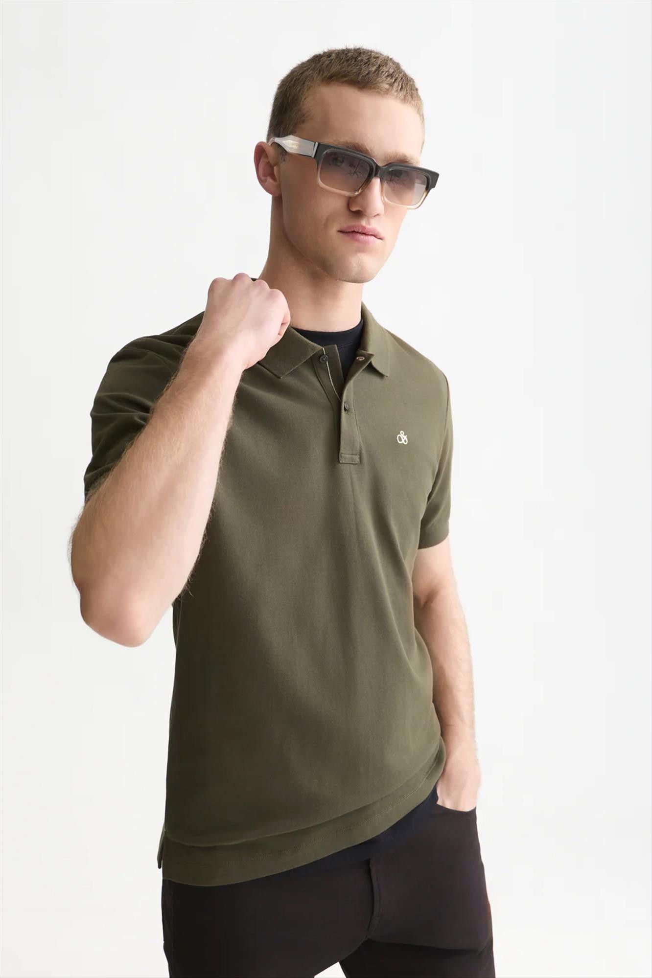 Scotch & Soda - Kaki Seasonal Essentials polo