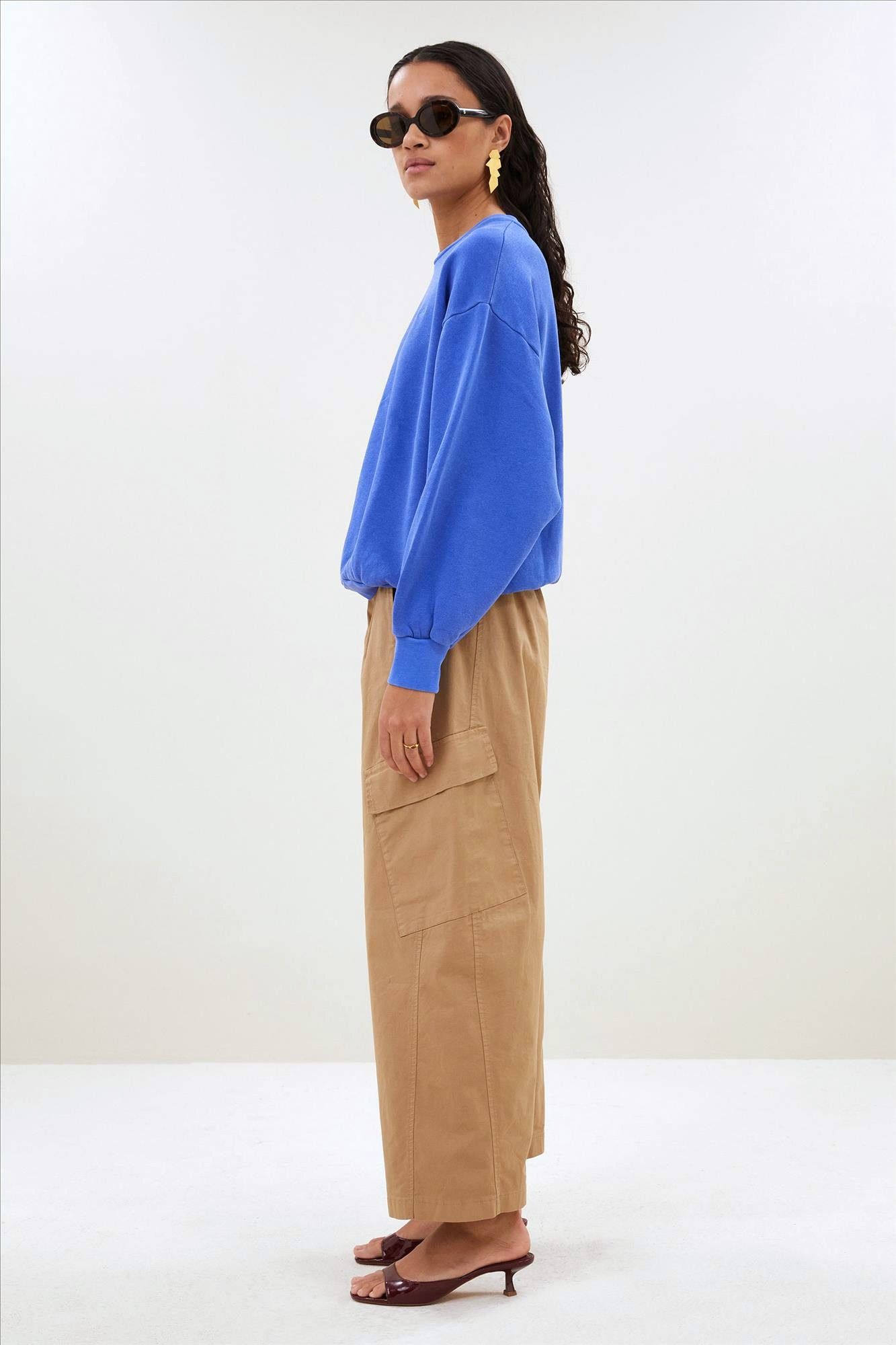 BY BAR - Beige Matcha broek