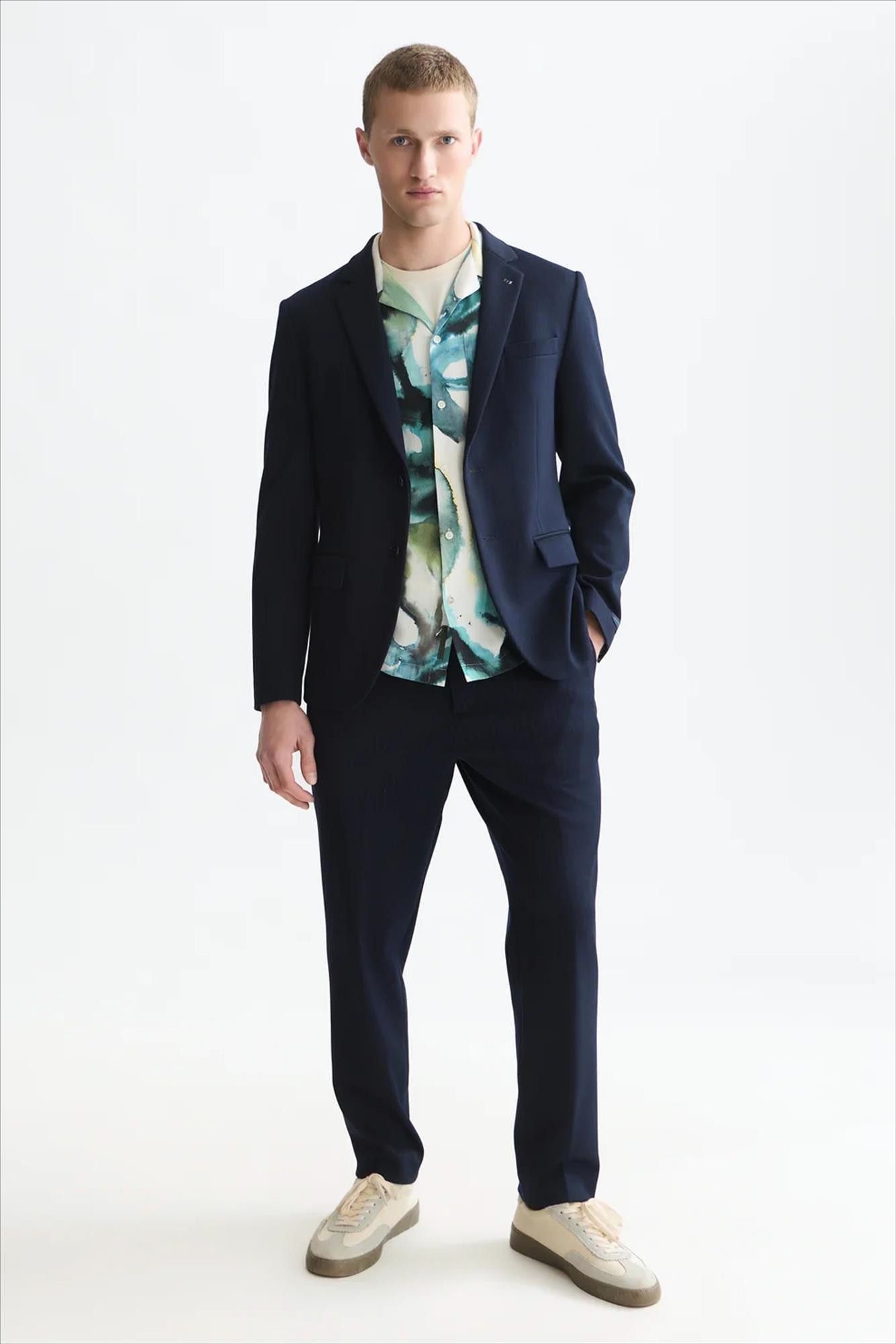 Scotch & Soda - Donkerblauwe The Finch tailored broek