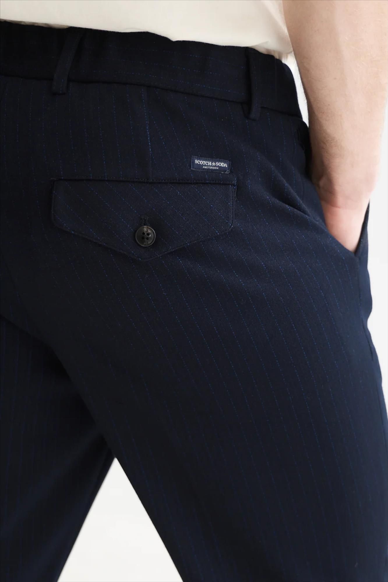 Scotch & Soda - Donkerblauwe The Finch tailored broek