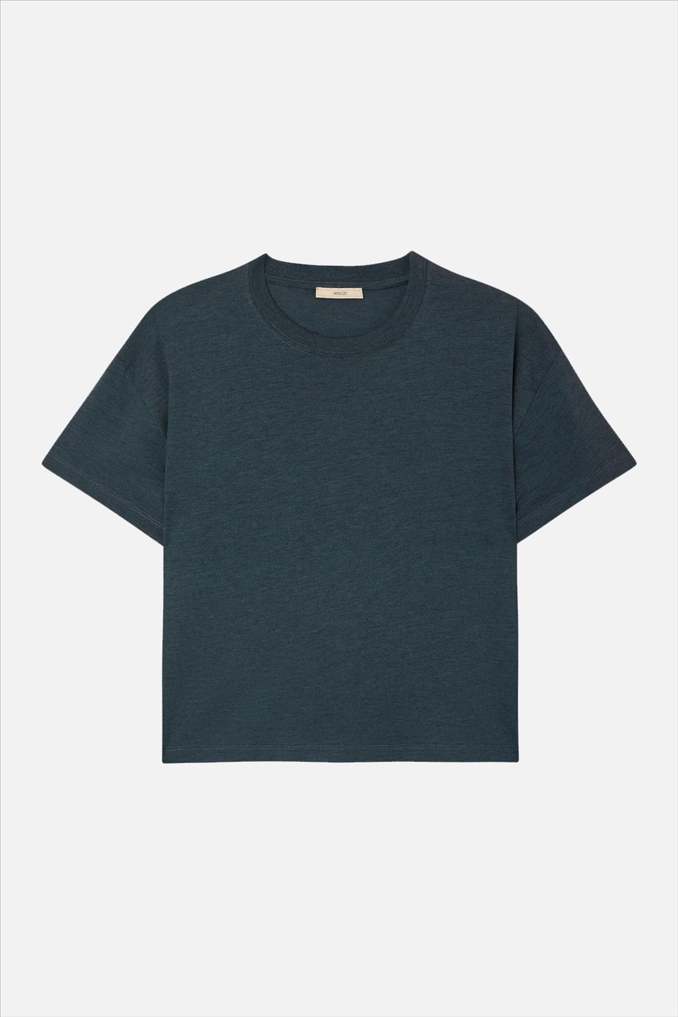 Sessùn - Blauwgroene Too T-shirt