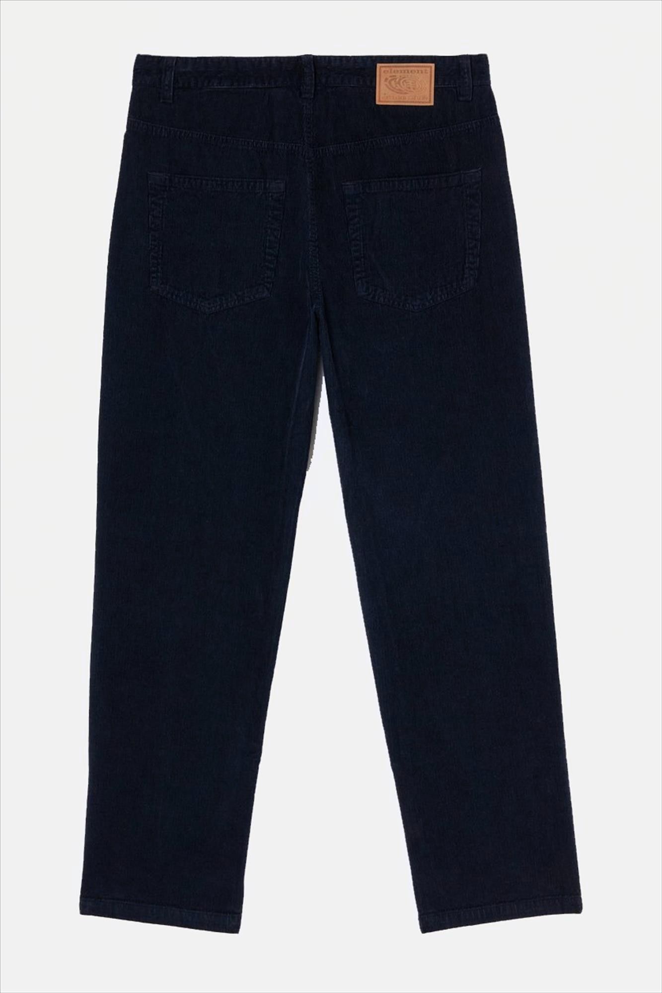 Element - Donkerblauwe Relax 5 Corduroy broek