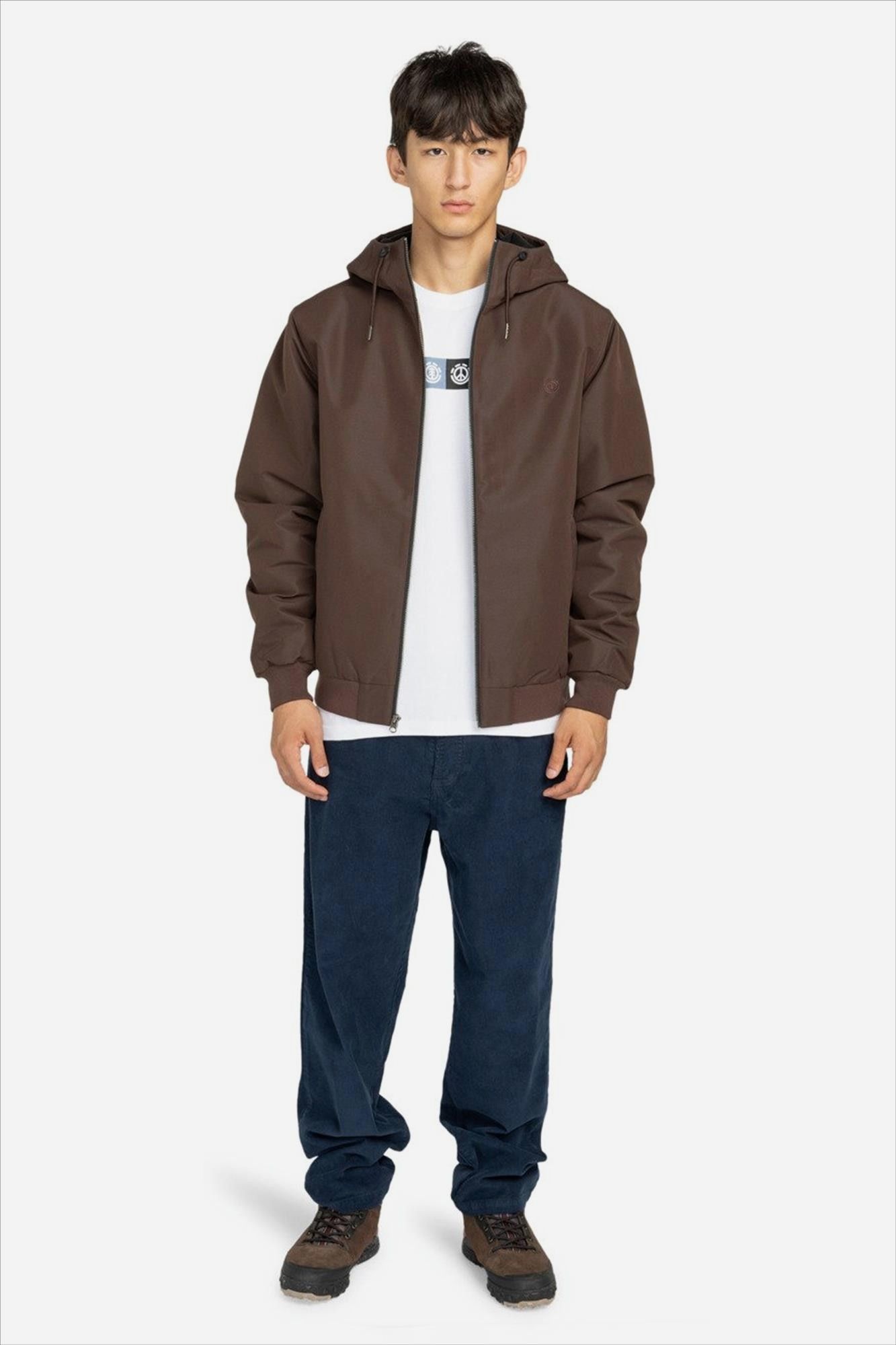 Element - Donkerblauwe Relax 5 Corduroy broek