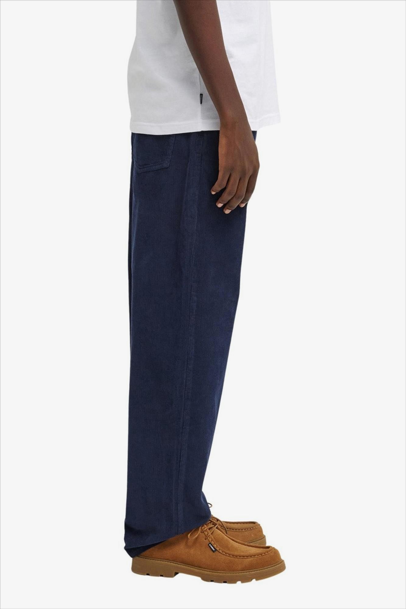 Element - Donkerblauwe Relax 5 Corduroy broek
