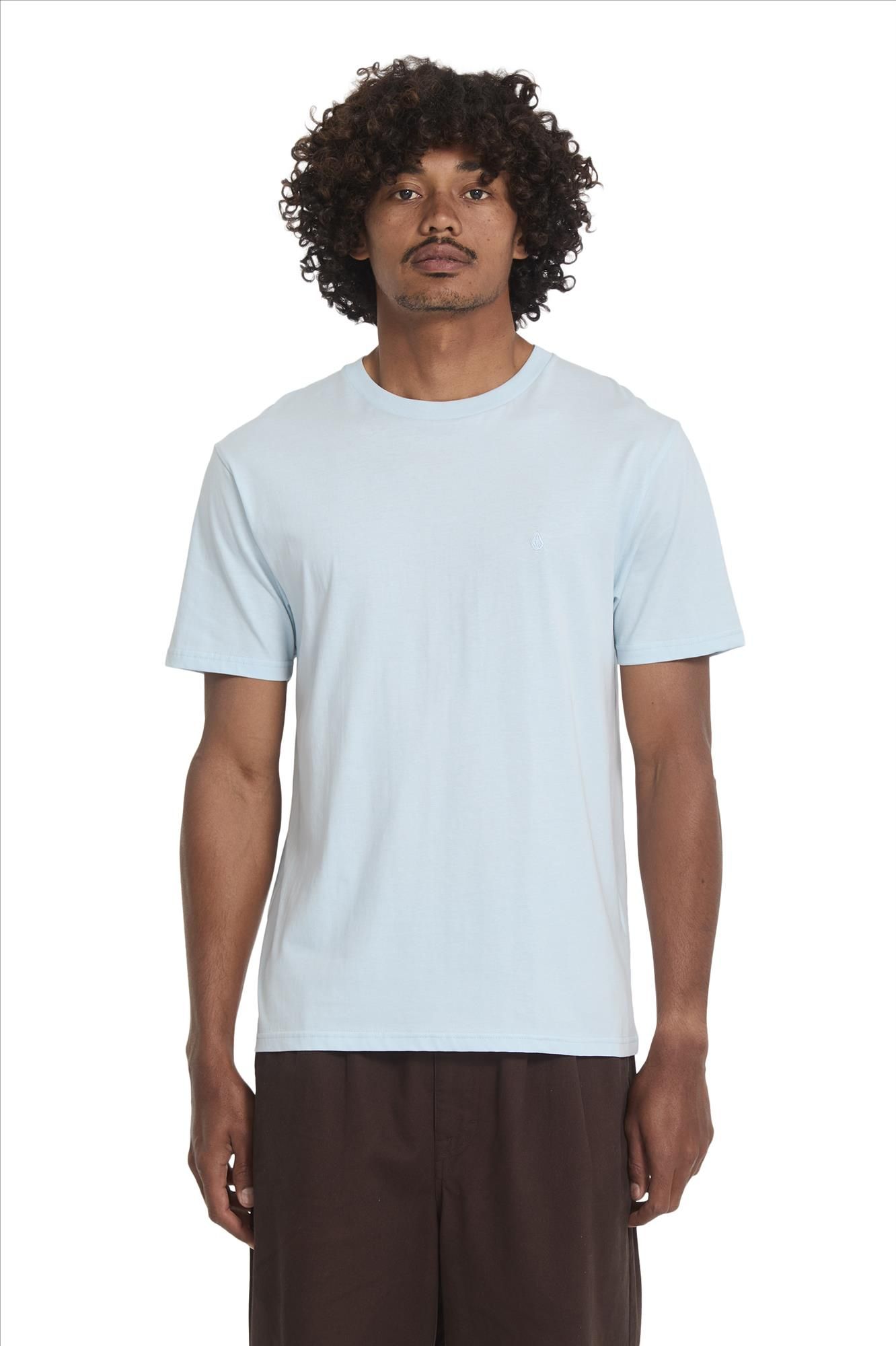 Volcom - Lichtblauwe Stone Blanks T-shirt
