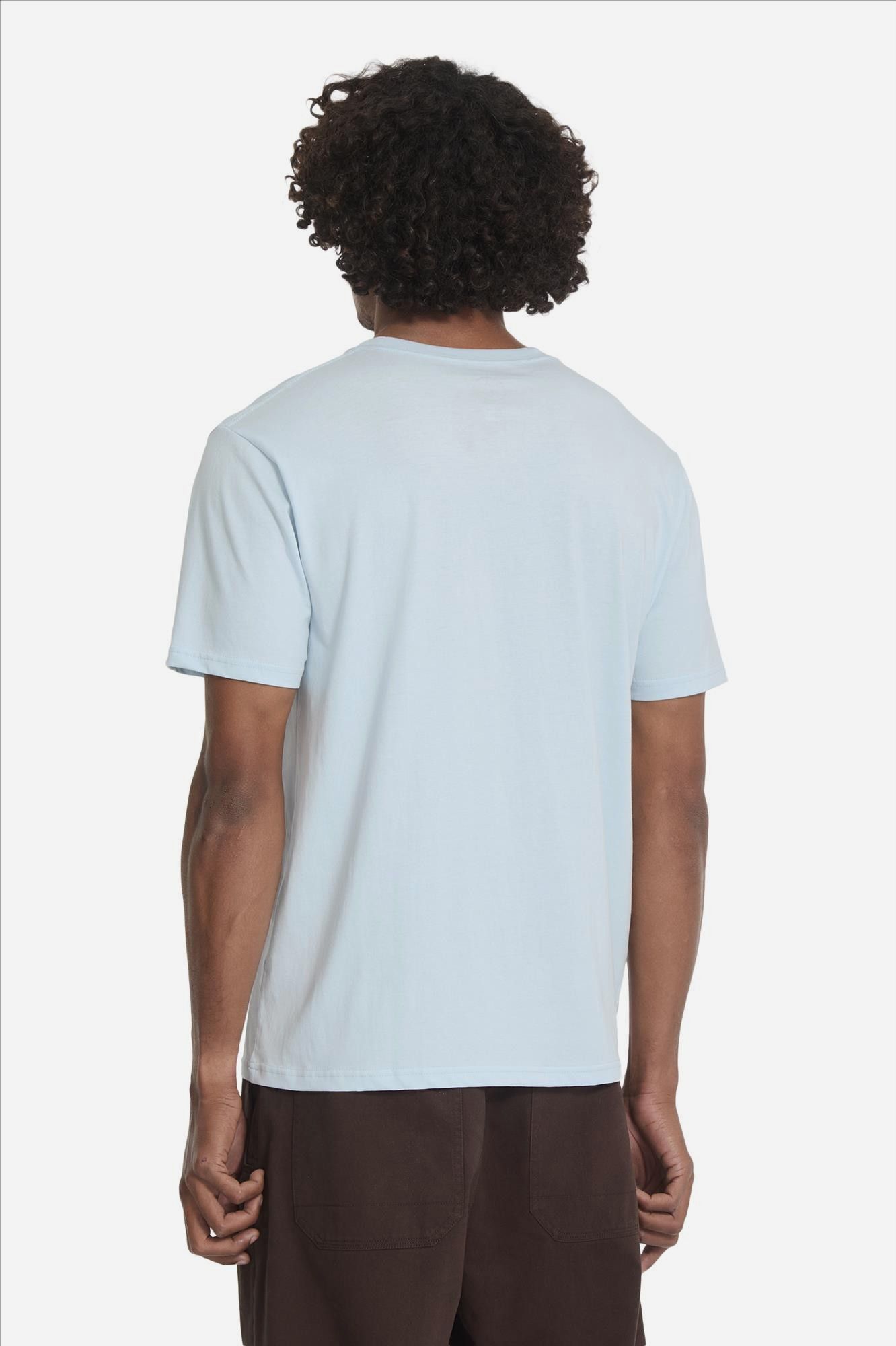 Volcom - Lichtblauwe Stone Blanks T-shirt