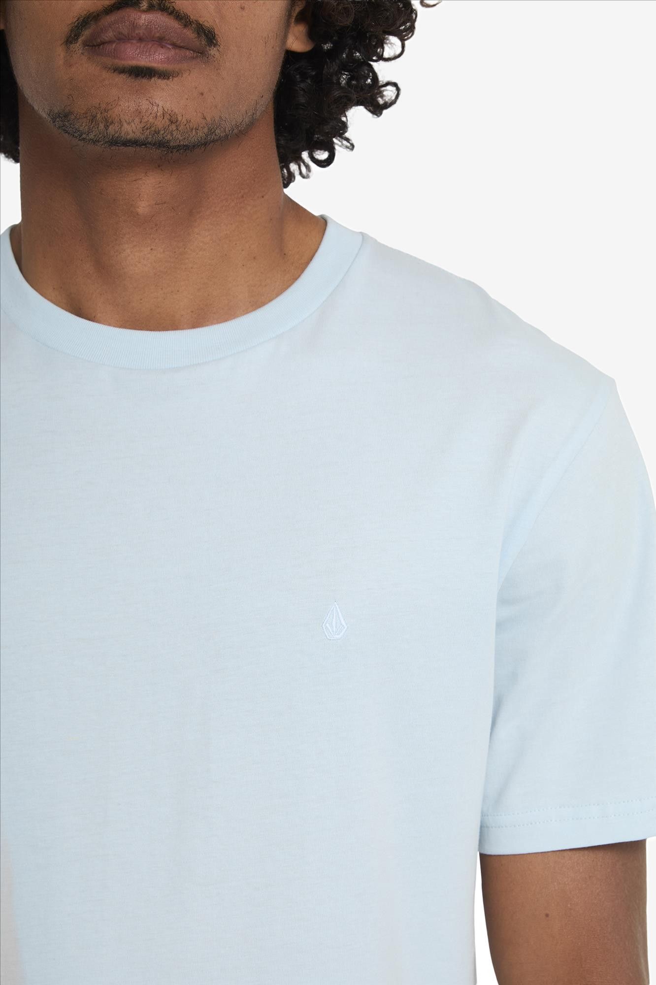 Volcom - Lichtblauwe Stone Blanks T-shirt