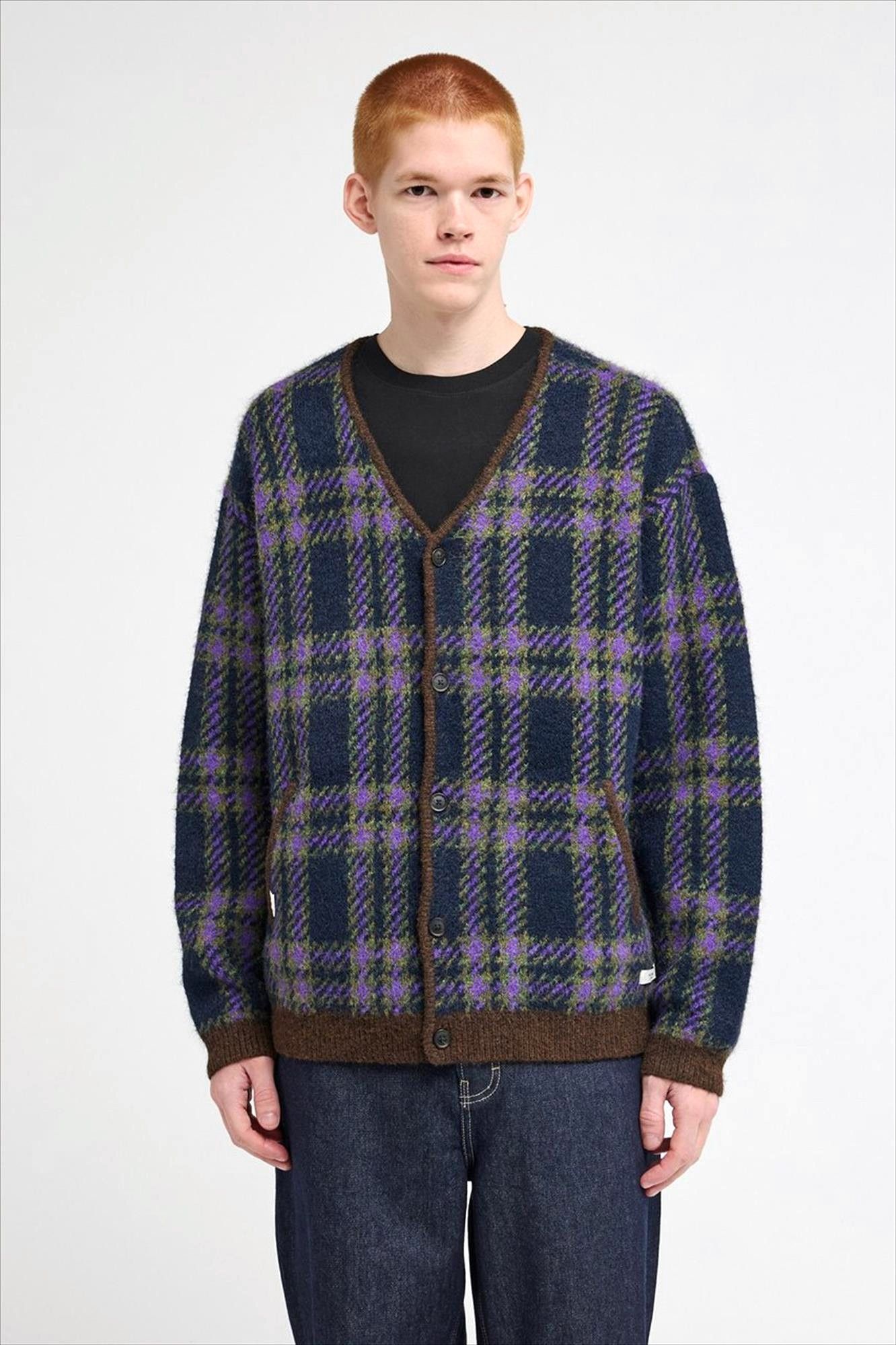Element - Groen-Paarse Hairy cardigan