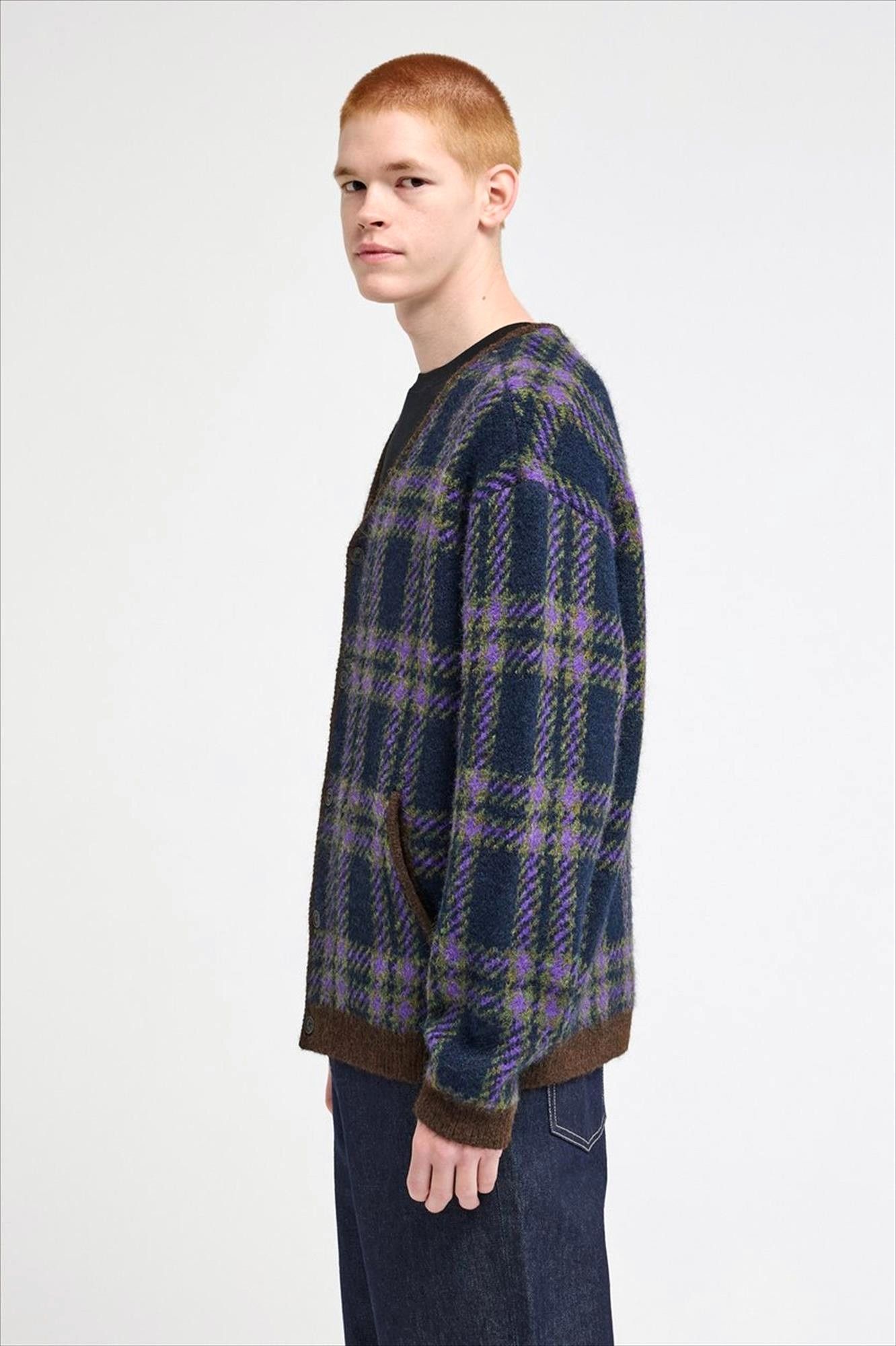 Element - Groen-Paarse Hairy cardigan