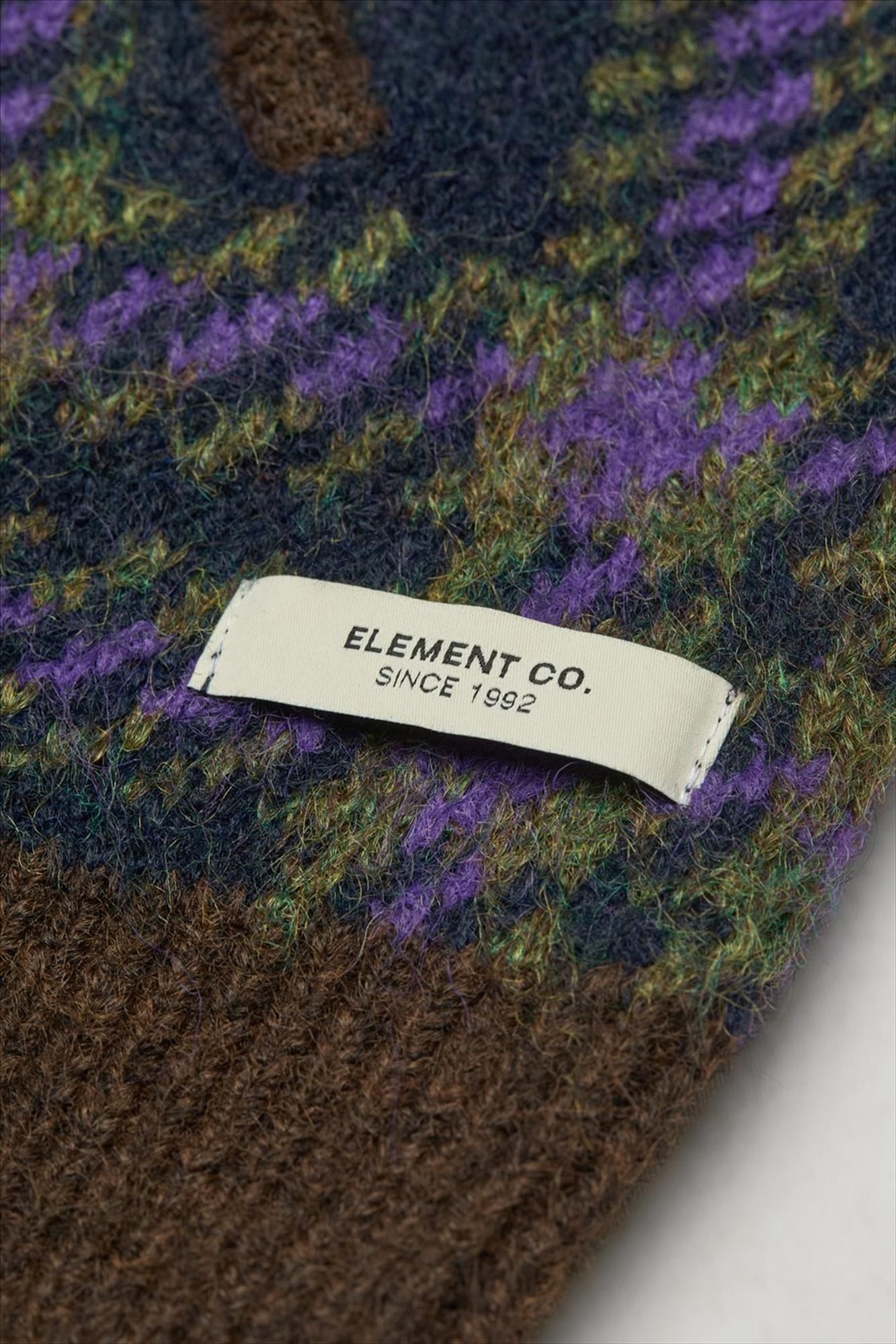 Element - Groen-Paarse Hairy cardigan