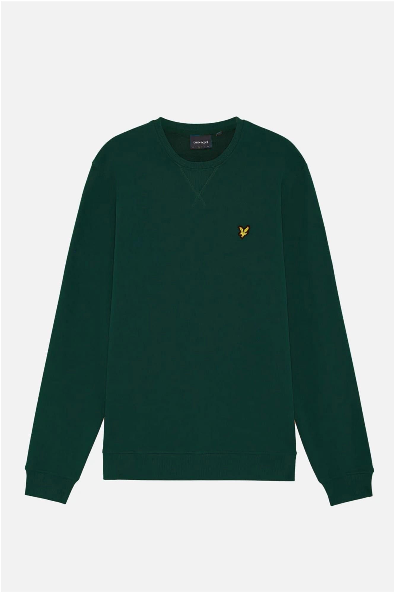 Lyle & Scott - Donkergroene Crew Neck sweater