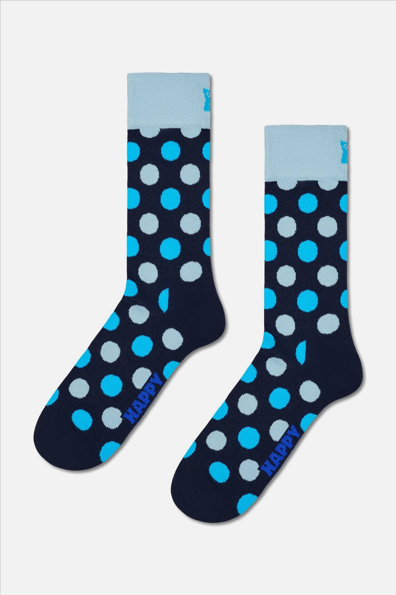 Happy Socks - Donkerblauwe 4-pack Coffee sokken, maat: 41-46