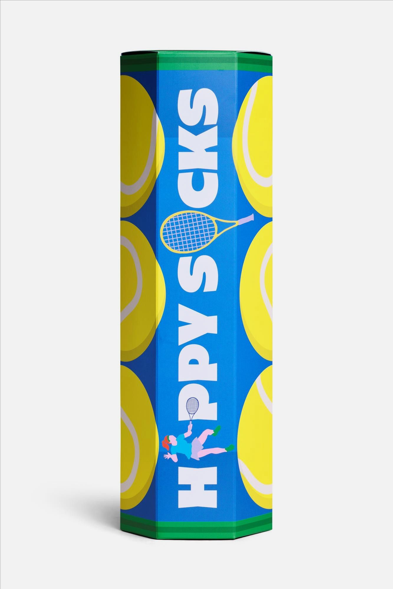 Happy Socks - Blauwe 3-pack Tennis sokken