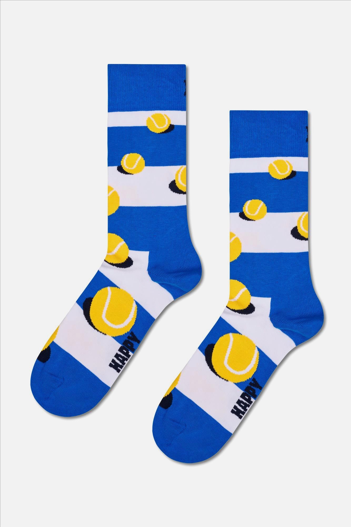 Happy Socks - Blauwe 3-pack Tennis sokken