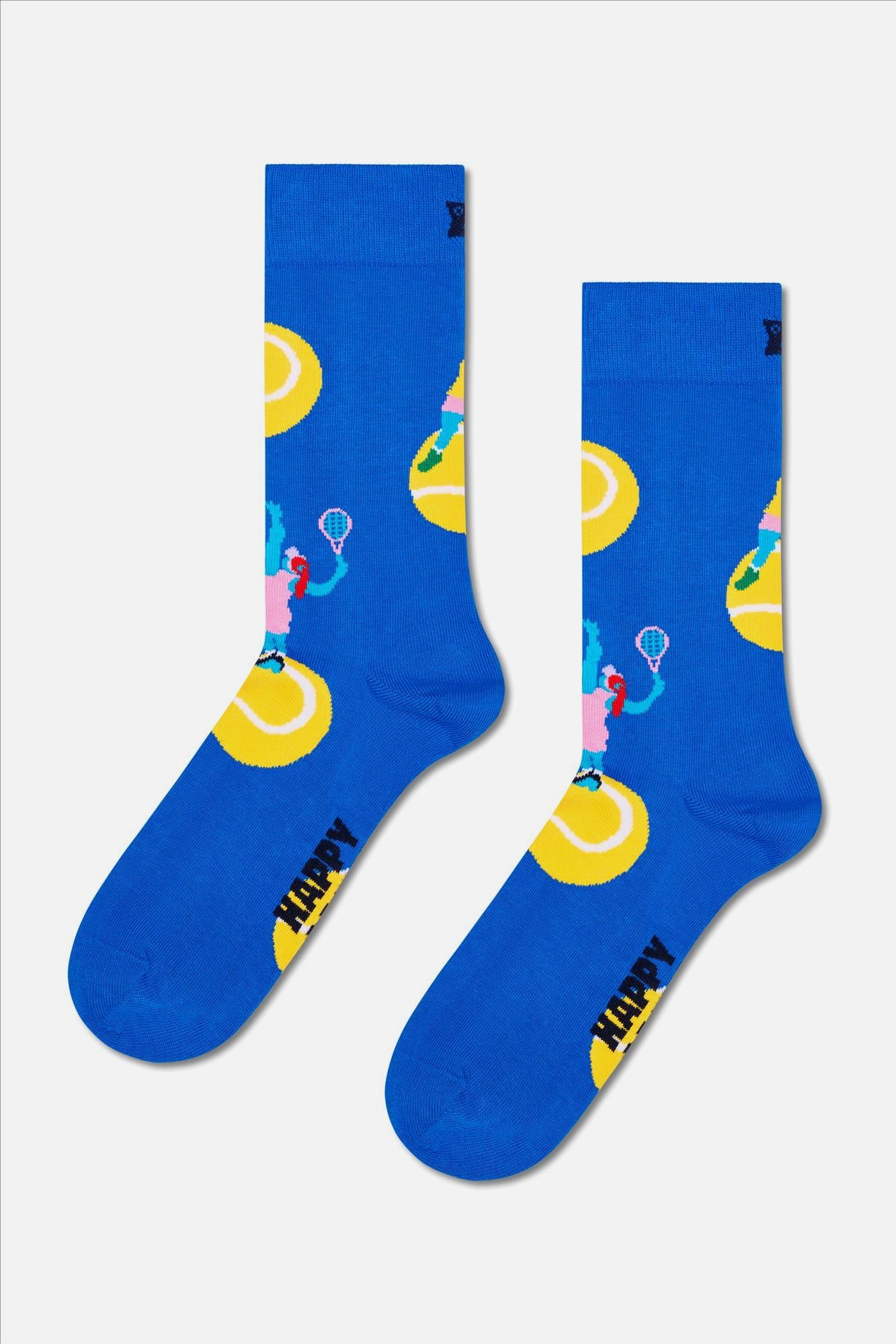 Happy Socks - Blauwe 3-pack Tennis sokken