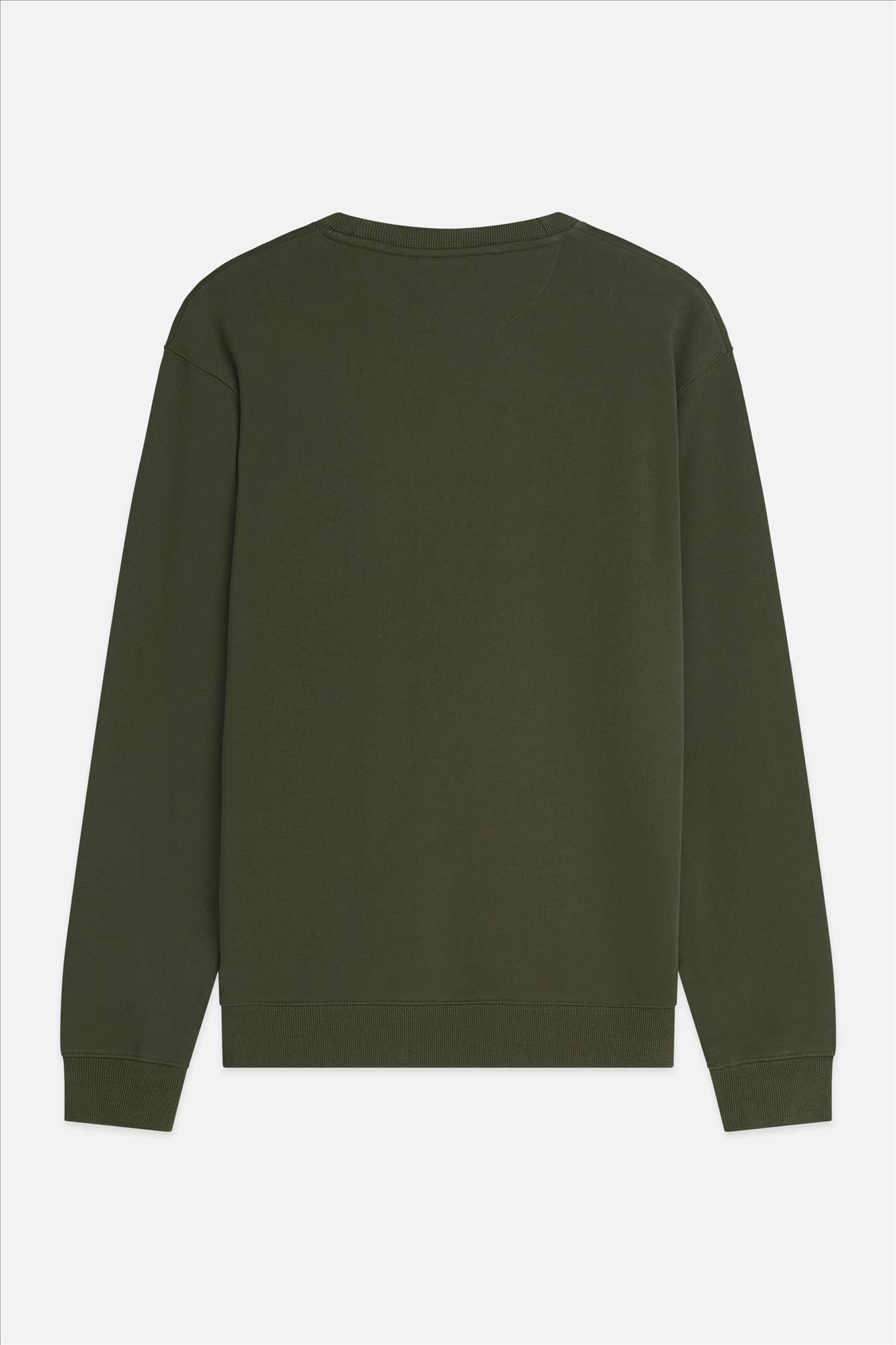 Scotch & Soda - Kaki Logo Badge sweater