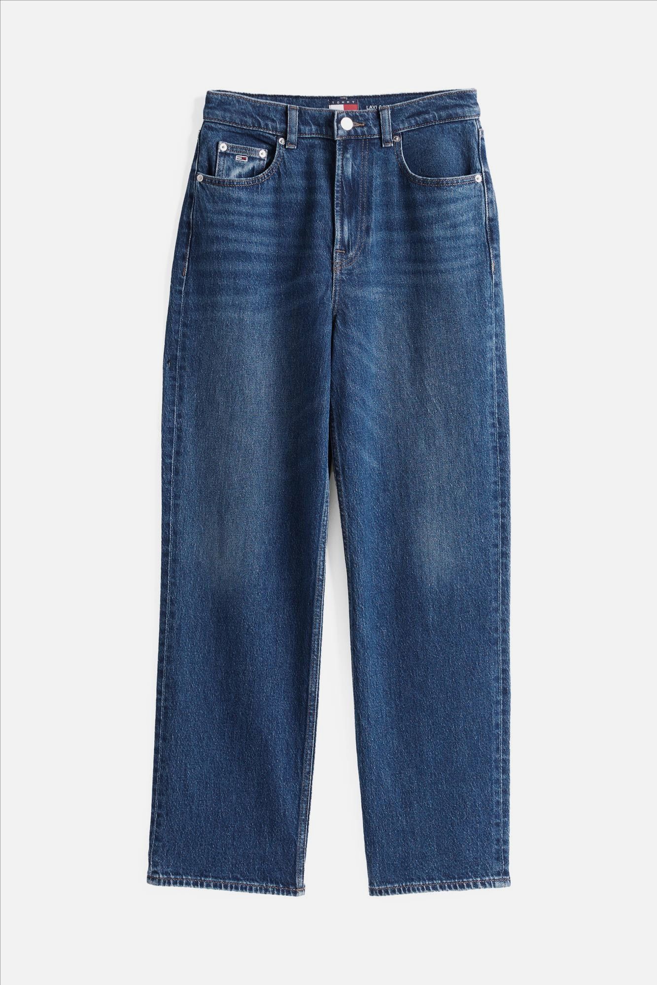 Tommy Jeans - Middenblauwe Layla slim straight jeans