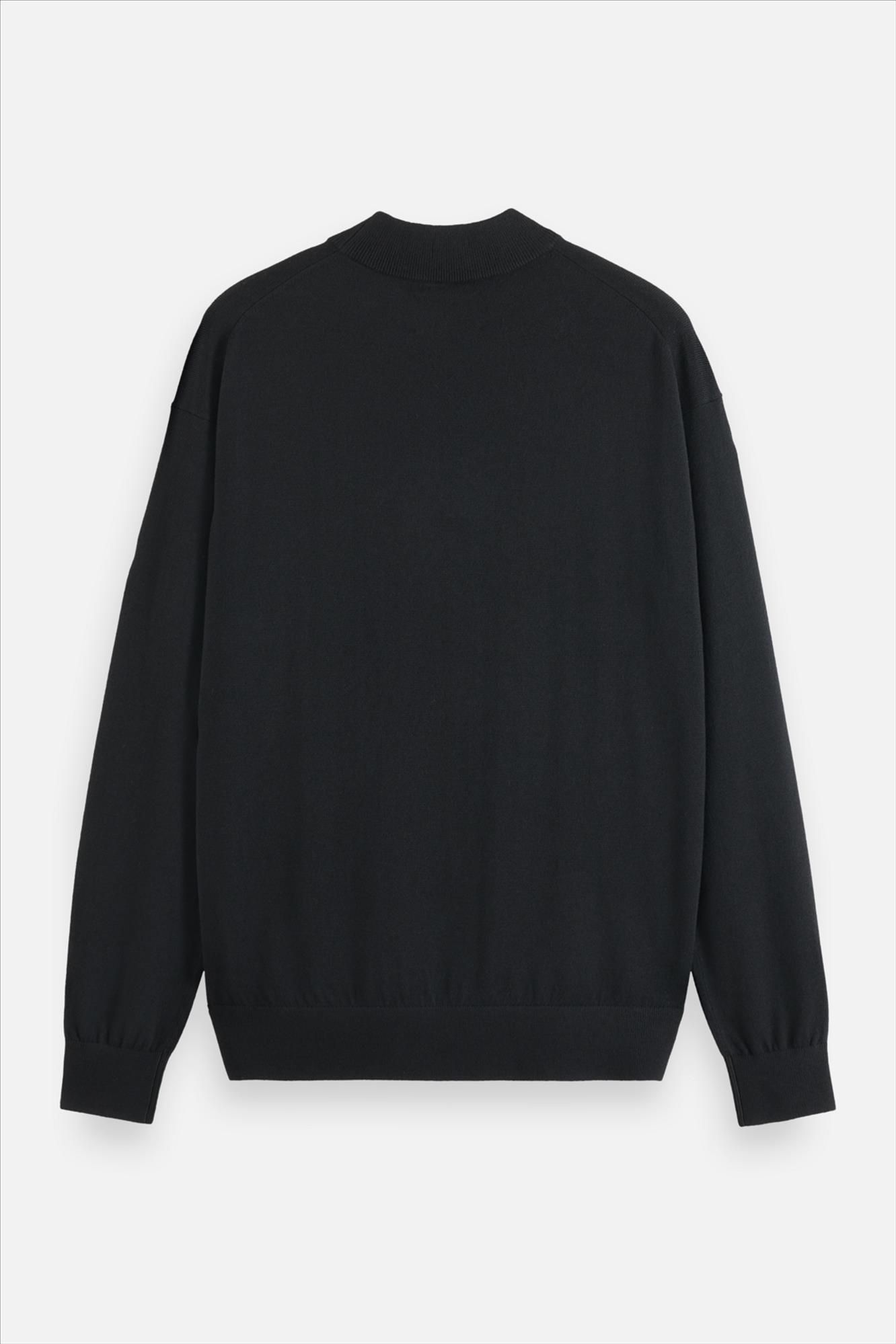 Scotch & Soda - Zwarte Mock Neck trui