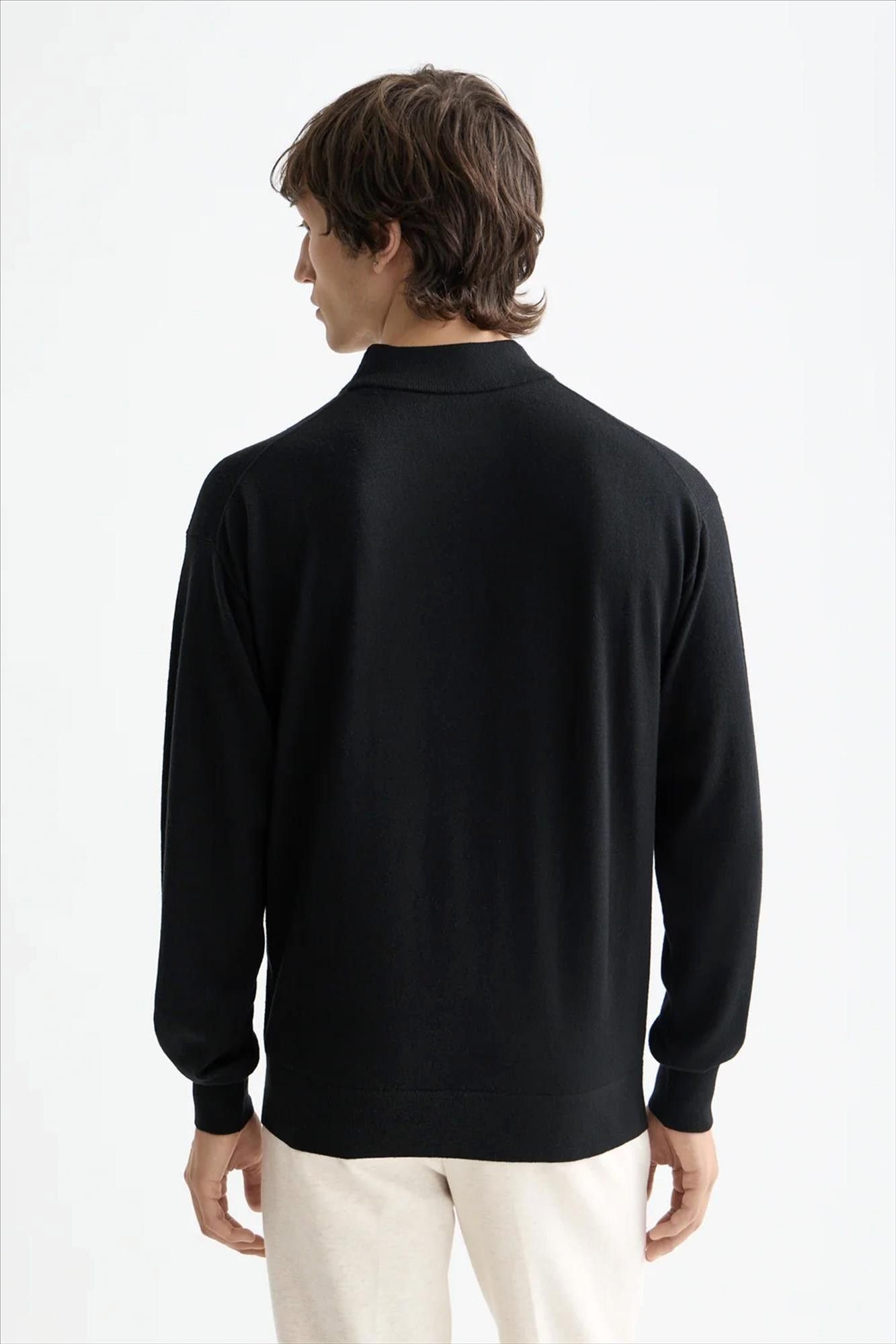 Scotch & Soda - Zwarte Mock Neck trui