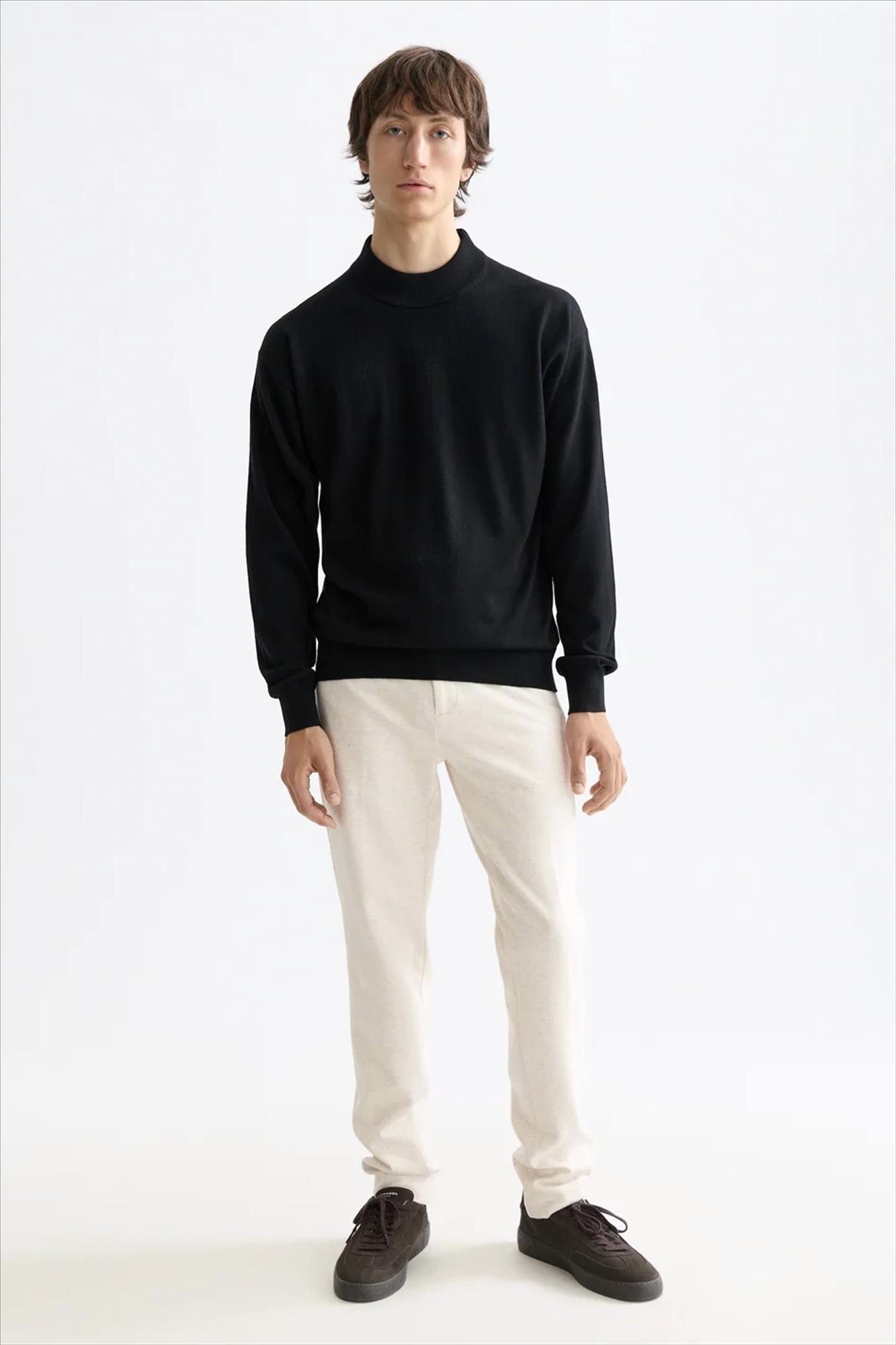 Scotch & Soda - Zwarte Mock Neck trui