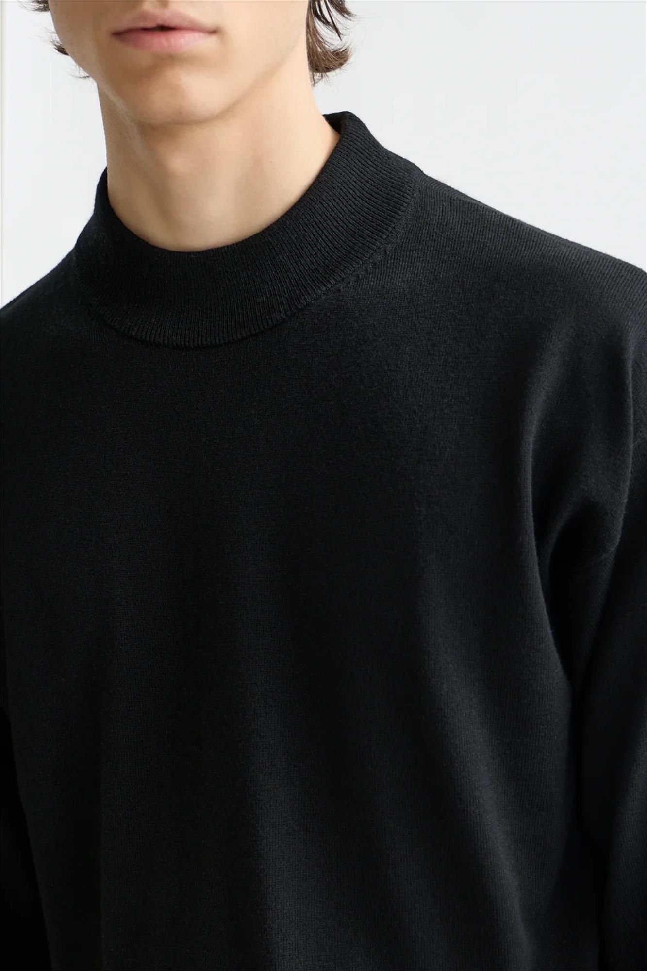 Scotch & Soda - Zwarte Mock Neck trui