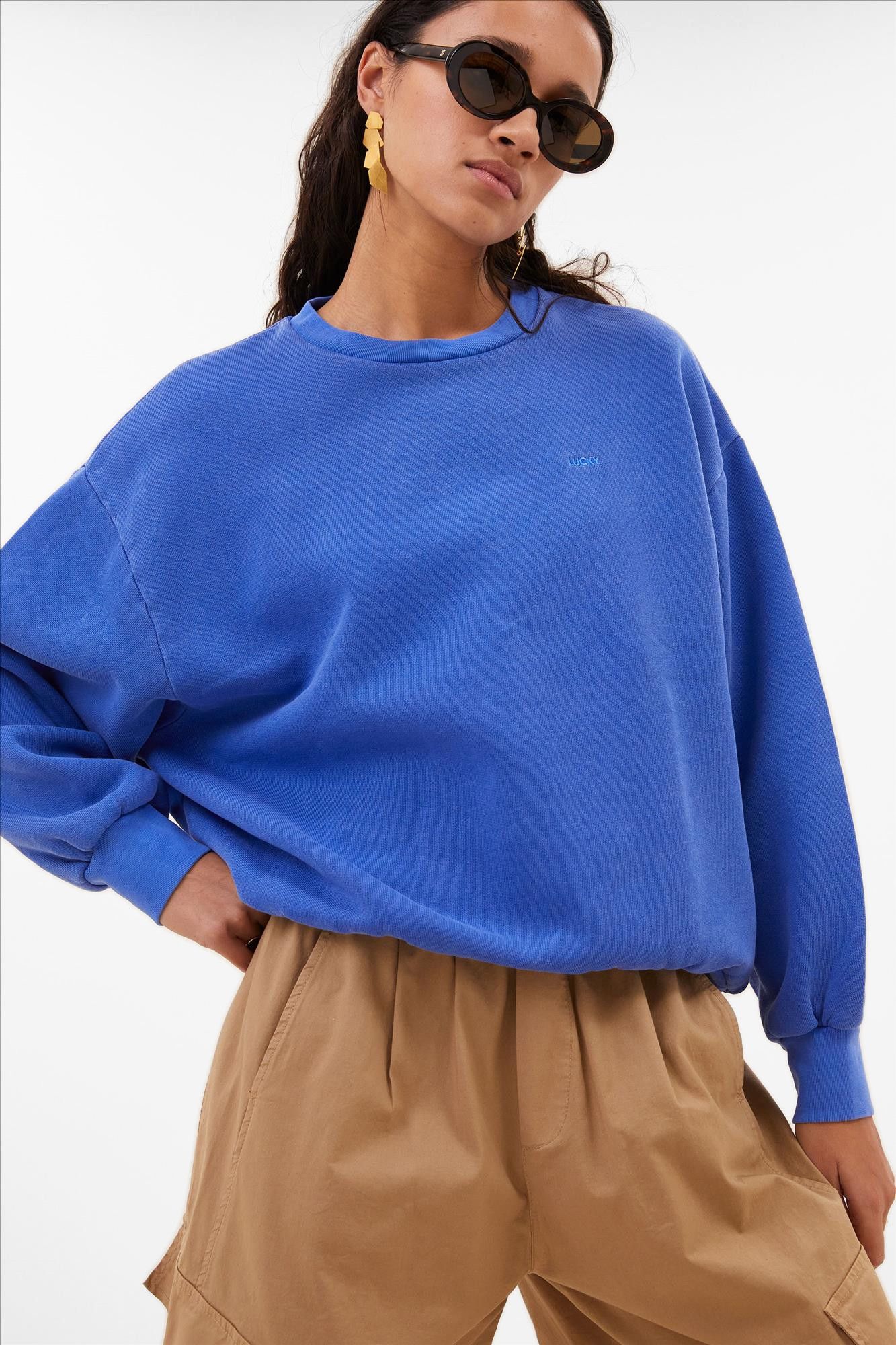 BY BAR - Blauwe Lili Lucky sweater