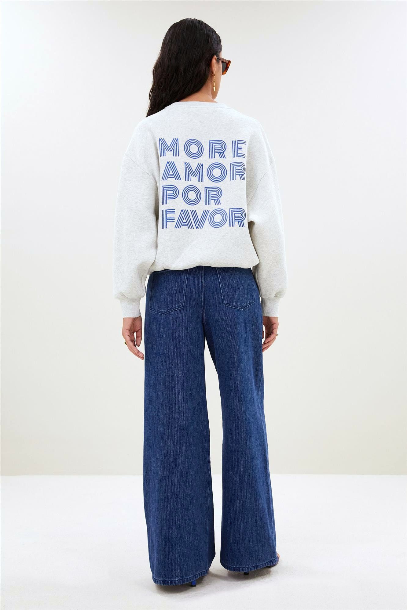 BY BAR - Grijze Lili Amor sweater