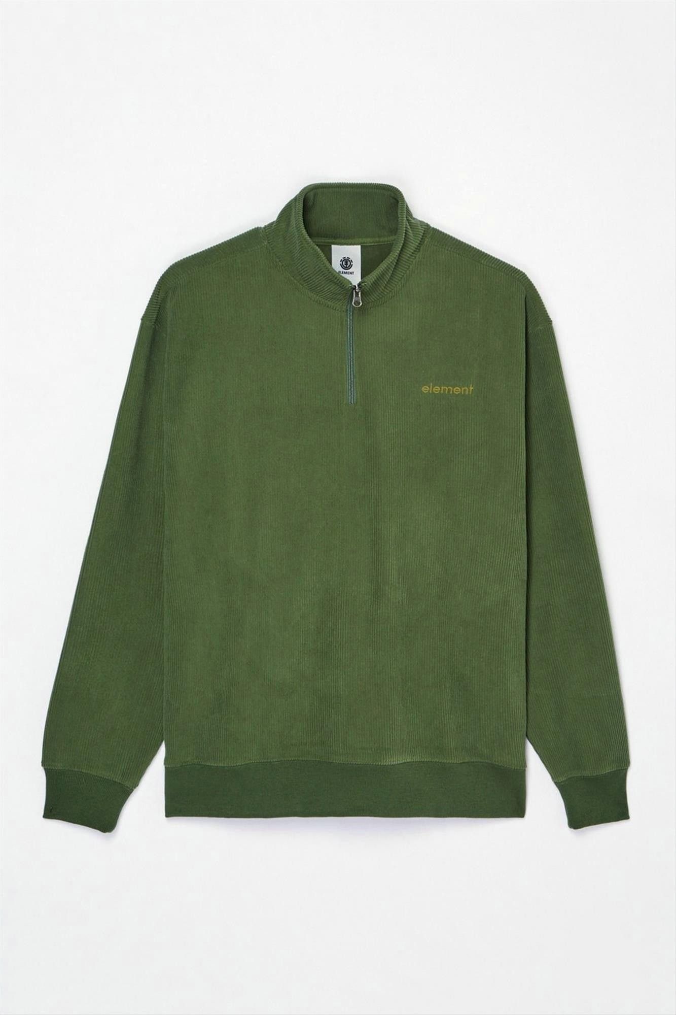 Element - Olijfgroene Lowcase Corduroy sweater