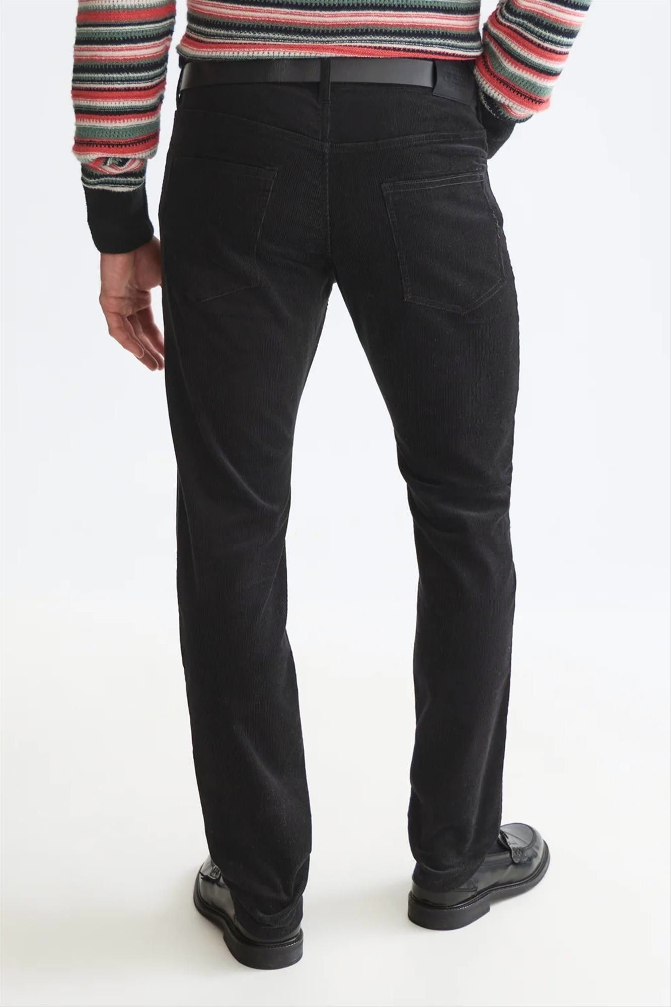 Scotch & Soda - Zwarte Ralston Cord regular slim broek