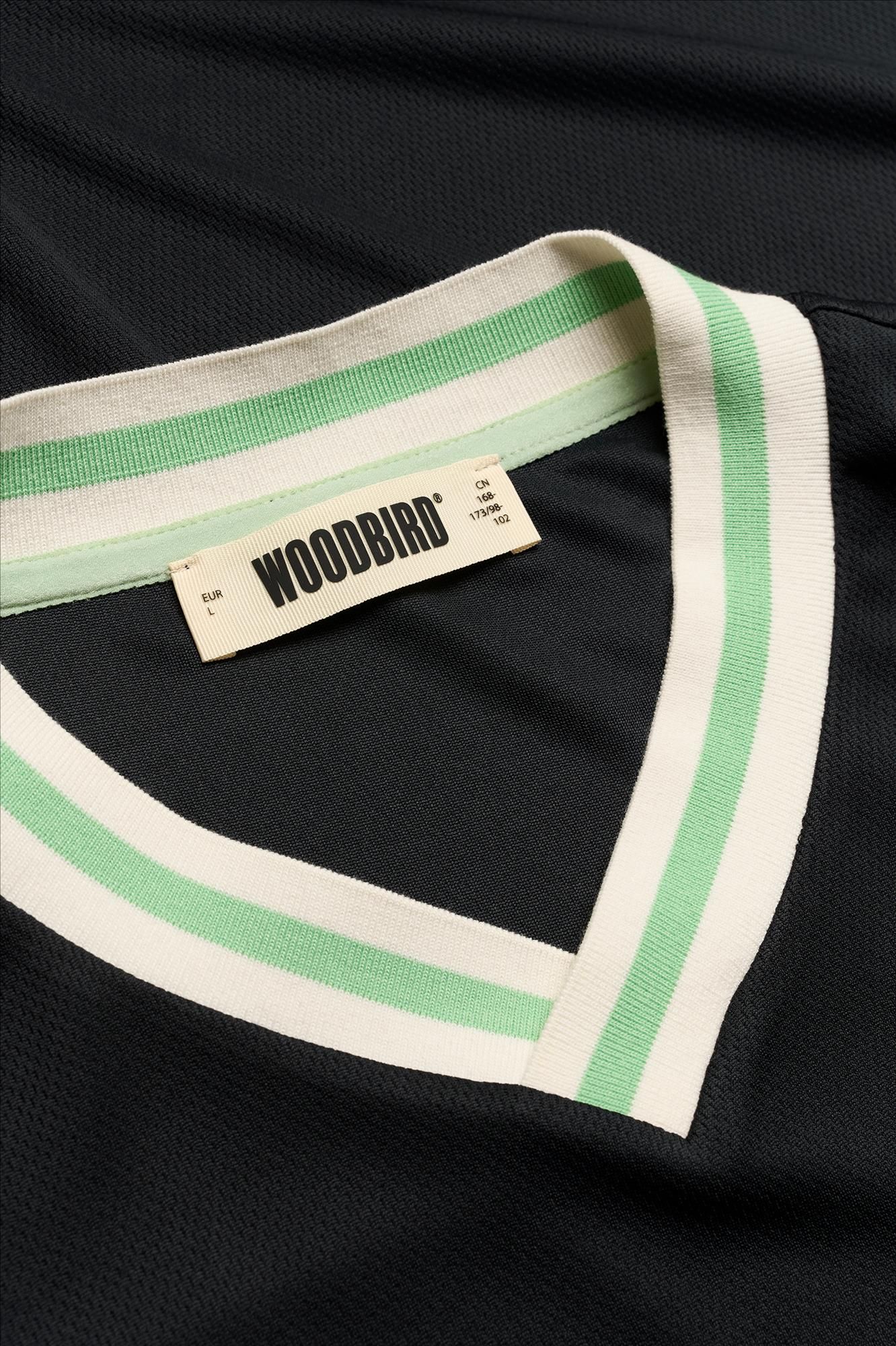 WOODBIRD - Zwarte Beam Sports T-shirt